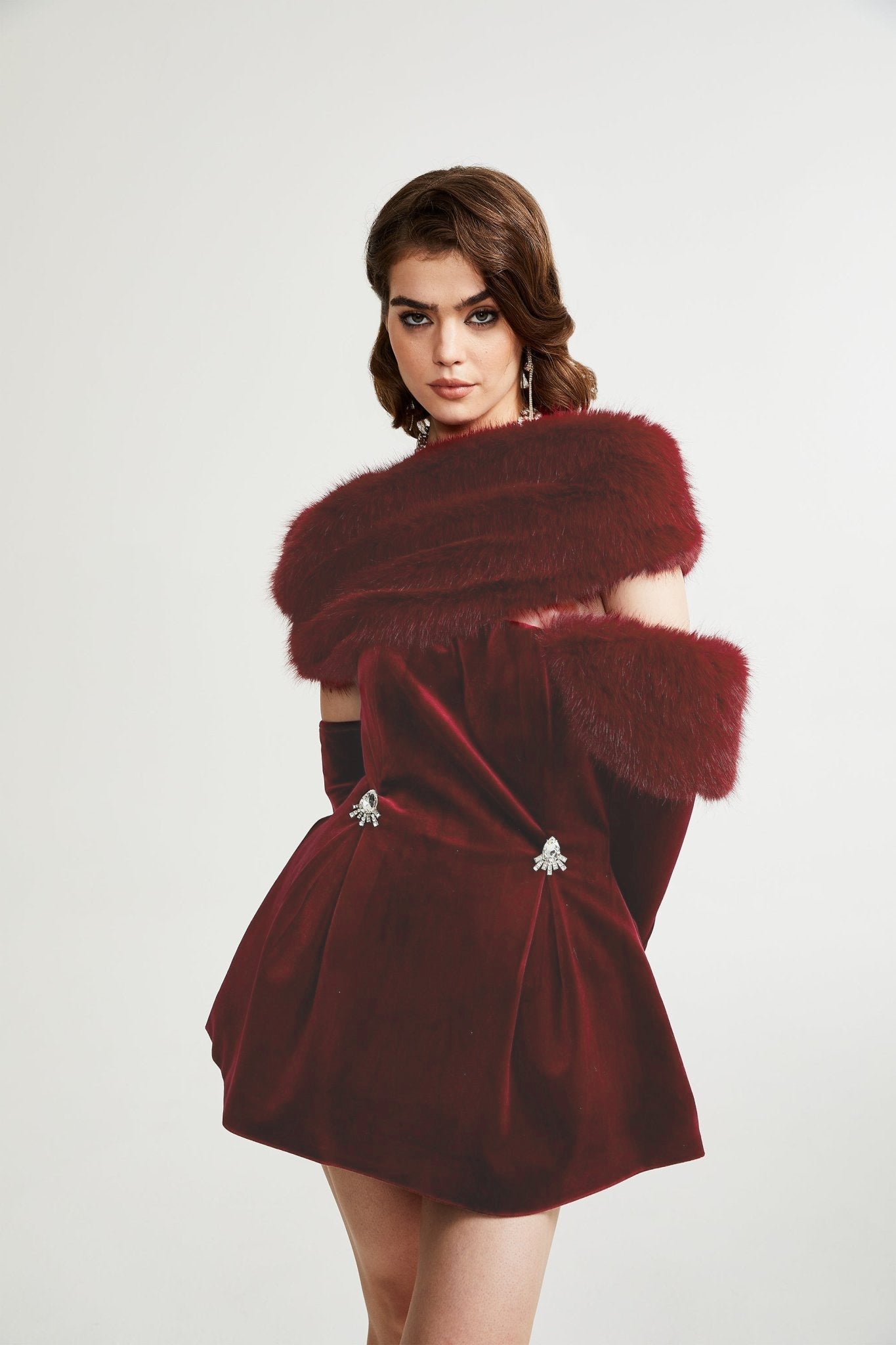 Wivika Velvet Mini Dress by SIENA - image 7