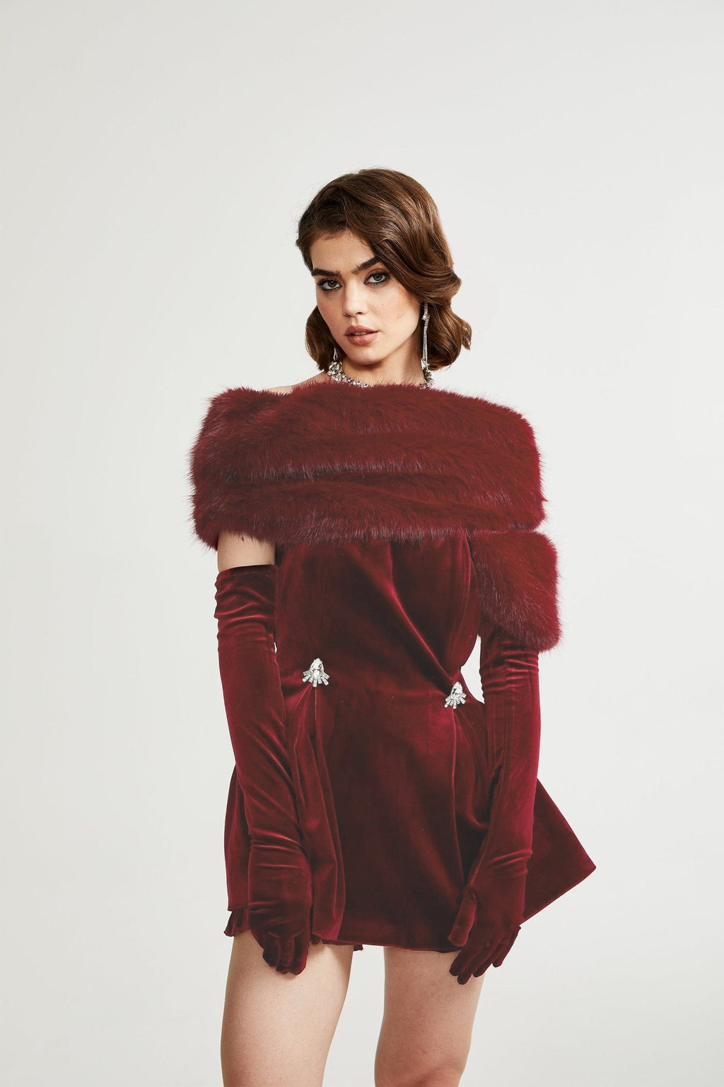 Wivika Velvet Mini Dress by SIENA - image 6