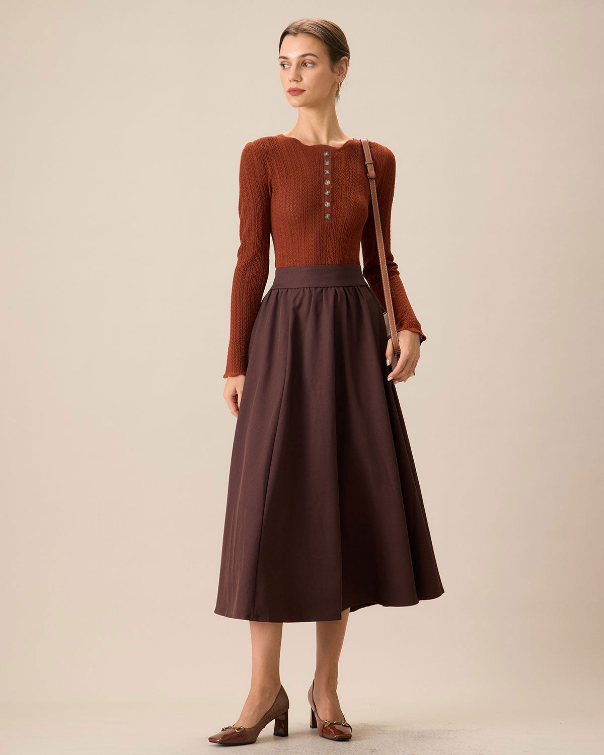 Kahverengi Knit Top by SIENA - image 4