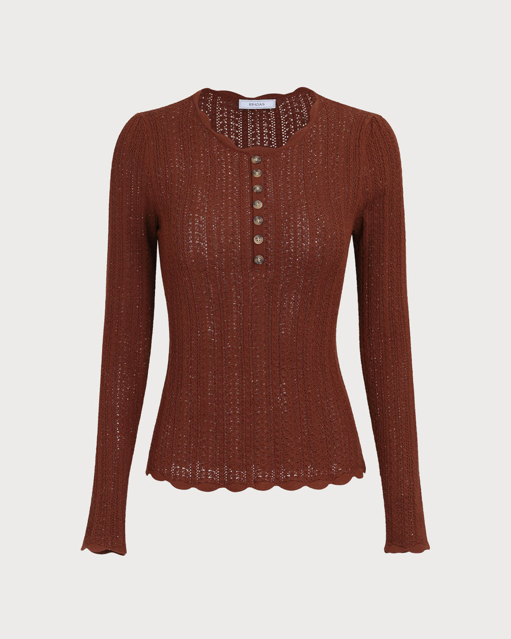 Kahverengi Knit Top by SIENA - image 5