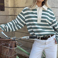 Gestreepte High Waist Top by SIENA