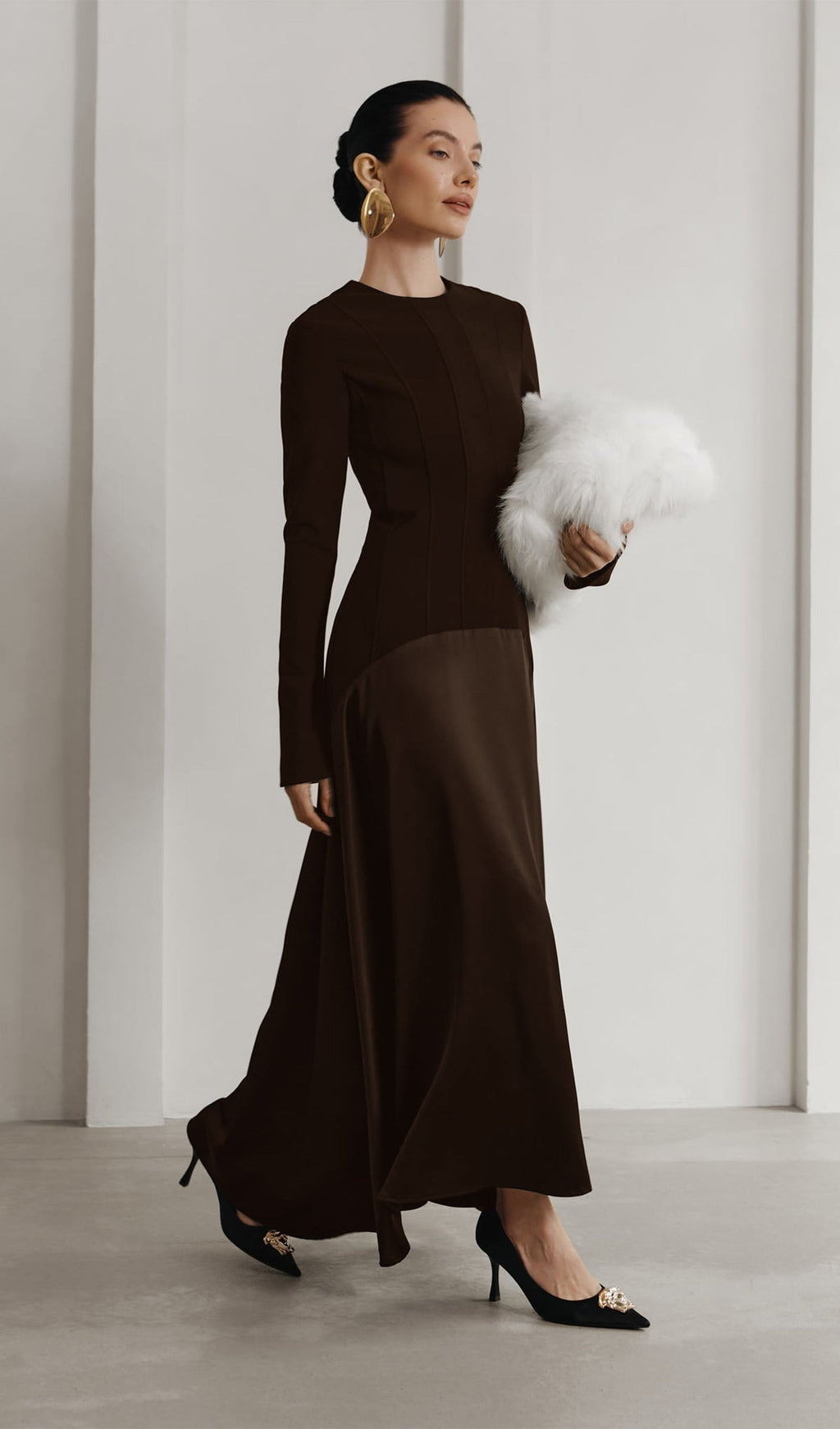 Orme Satin Maxi Dress by SIENA - image 3