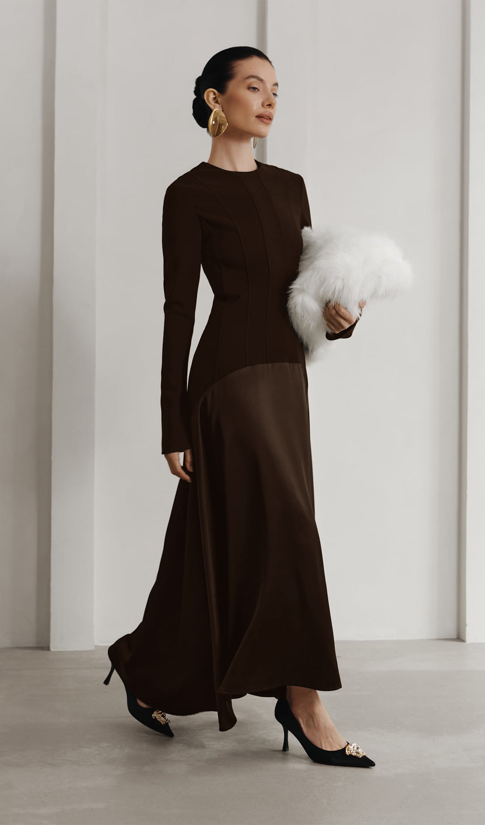 Orme Satin Maxi Dress by SIENA - image 3