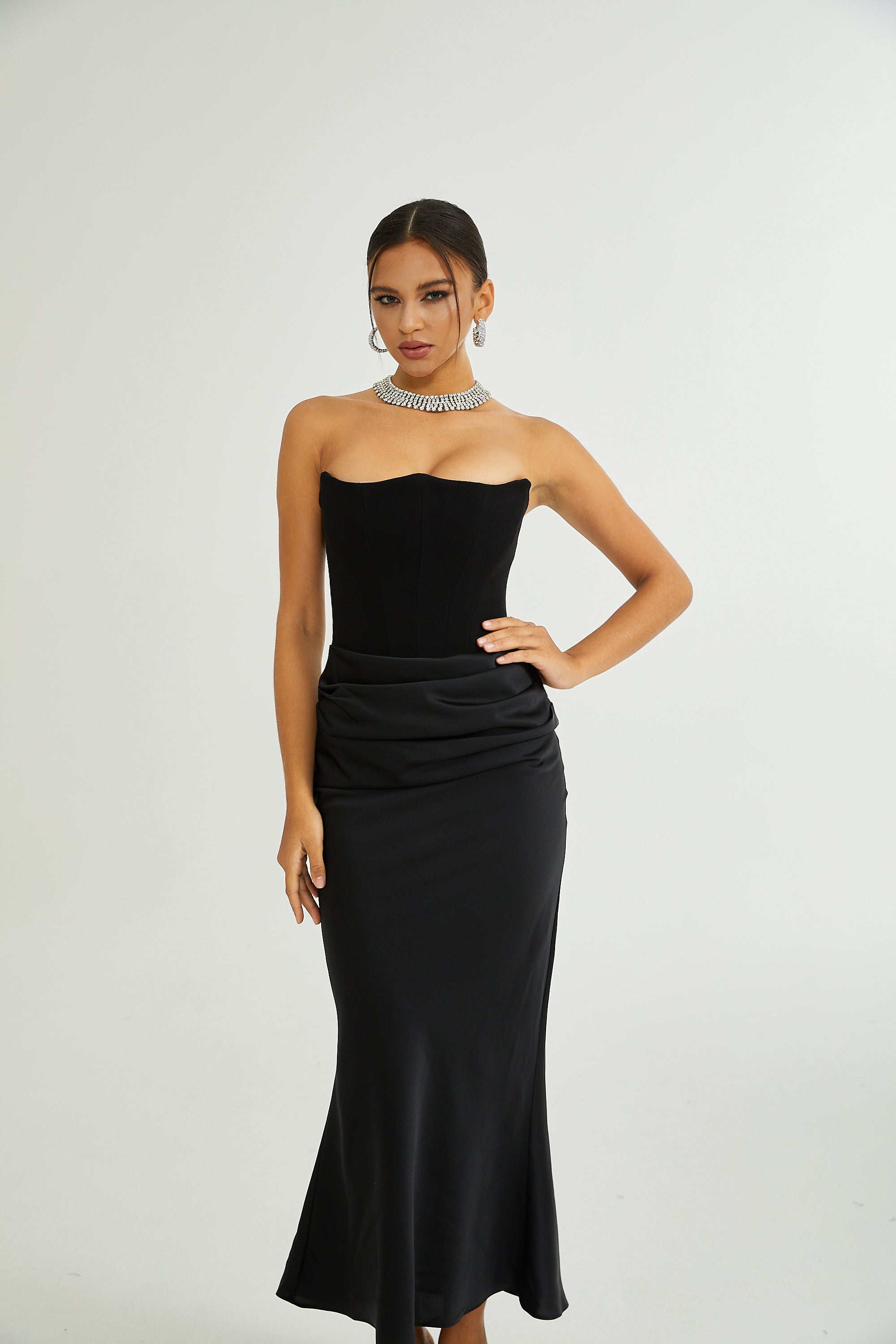 Aurore Strapless Midi Dress by SIENA - image 4