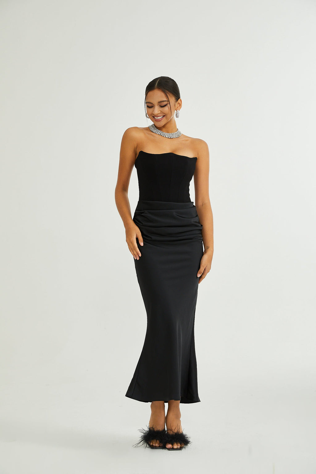 Aurore Strapless Midi Dress by SIENA - image 6