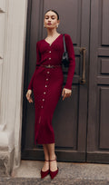 Orme Knit Midi Dress by SIENA