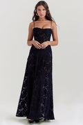 Noir Lace Maxi Dress by SIENA