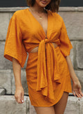 Linen Mini Dress by SIENA