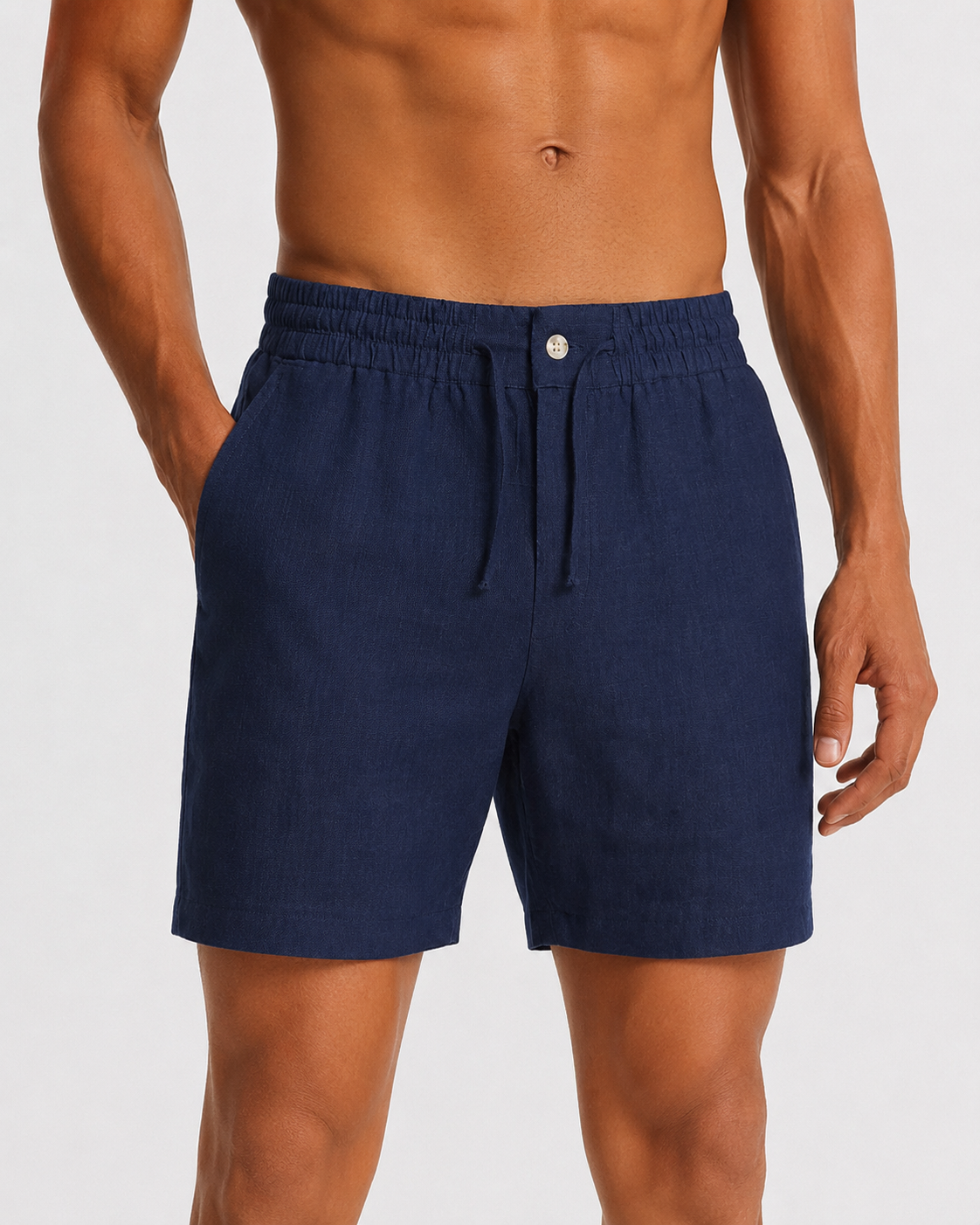 Riva Linen Shorts Blue