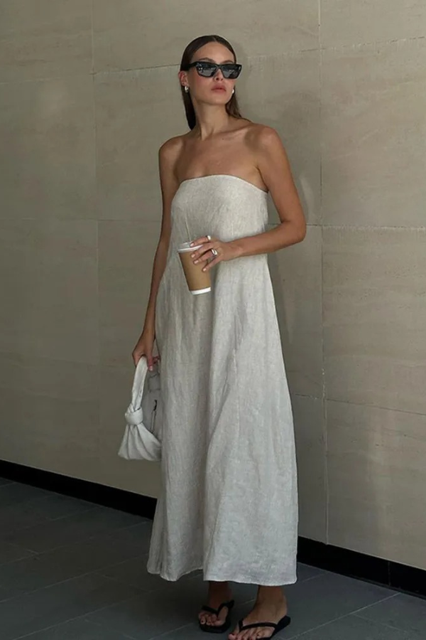 Asylva Linen Dress by SIENA