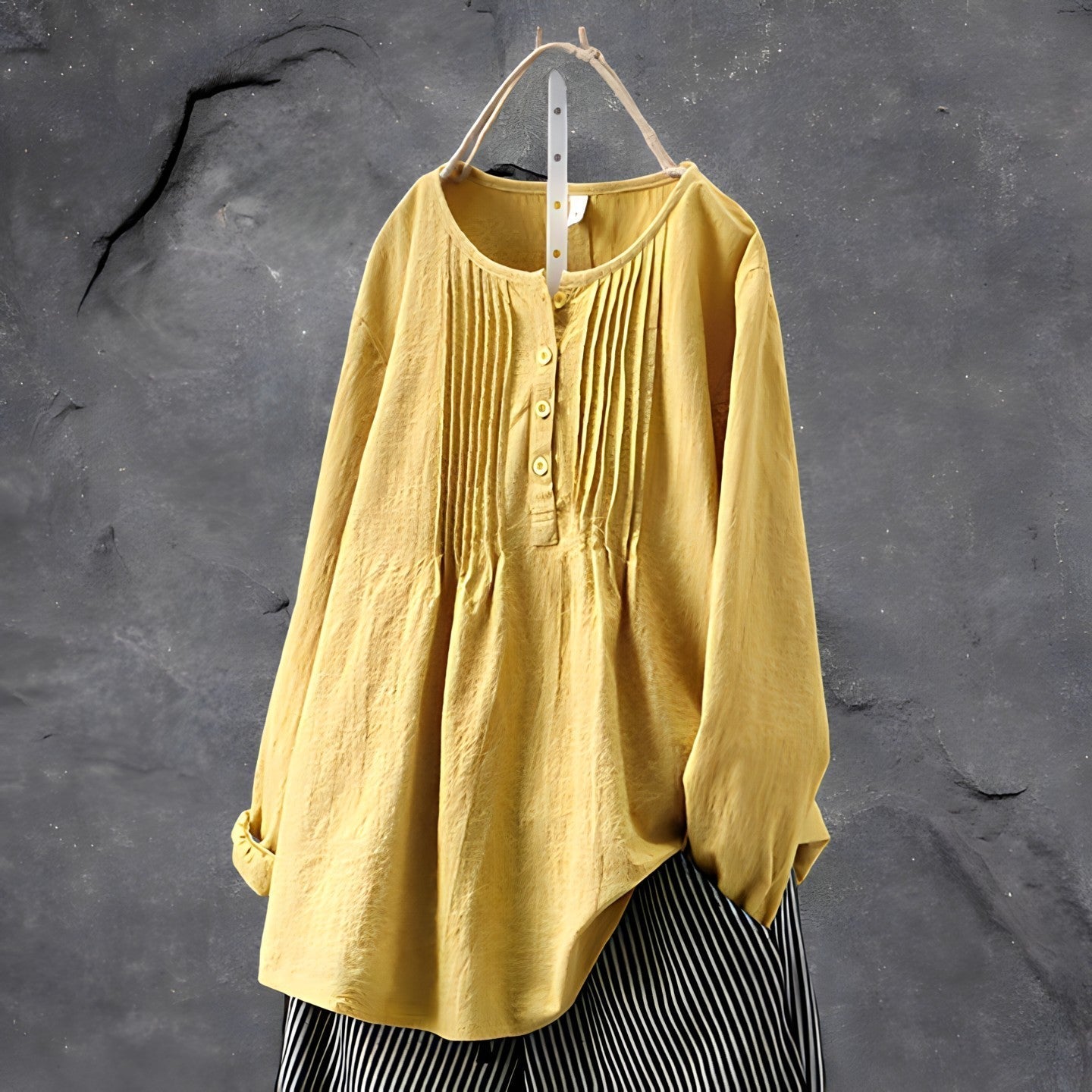 Handcrafted Linen Blouse by SIENA - image 4