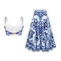Allegra Printed Skirt Set by SIENA