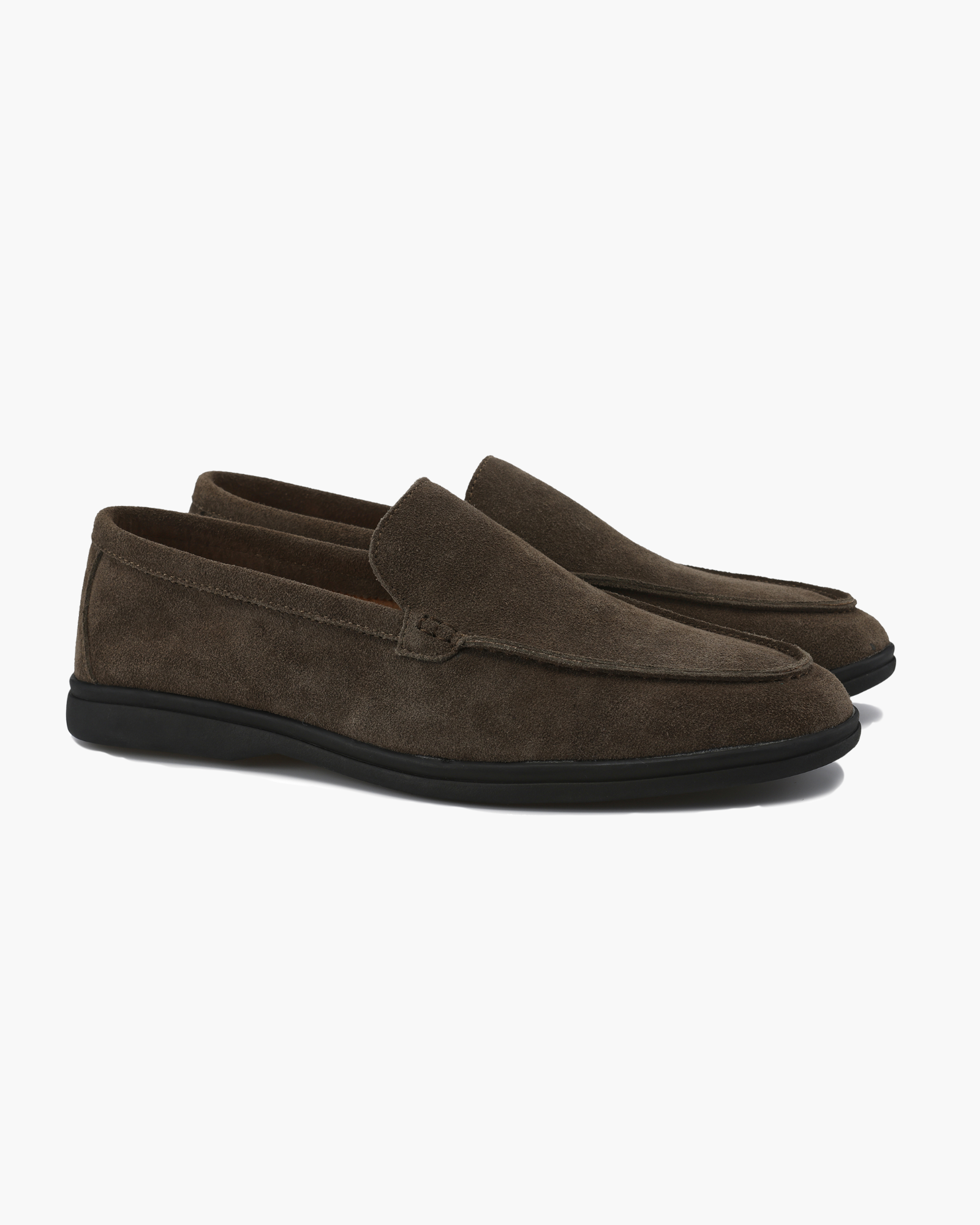 Suede Loafers Black Soles
