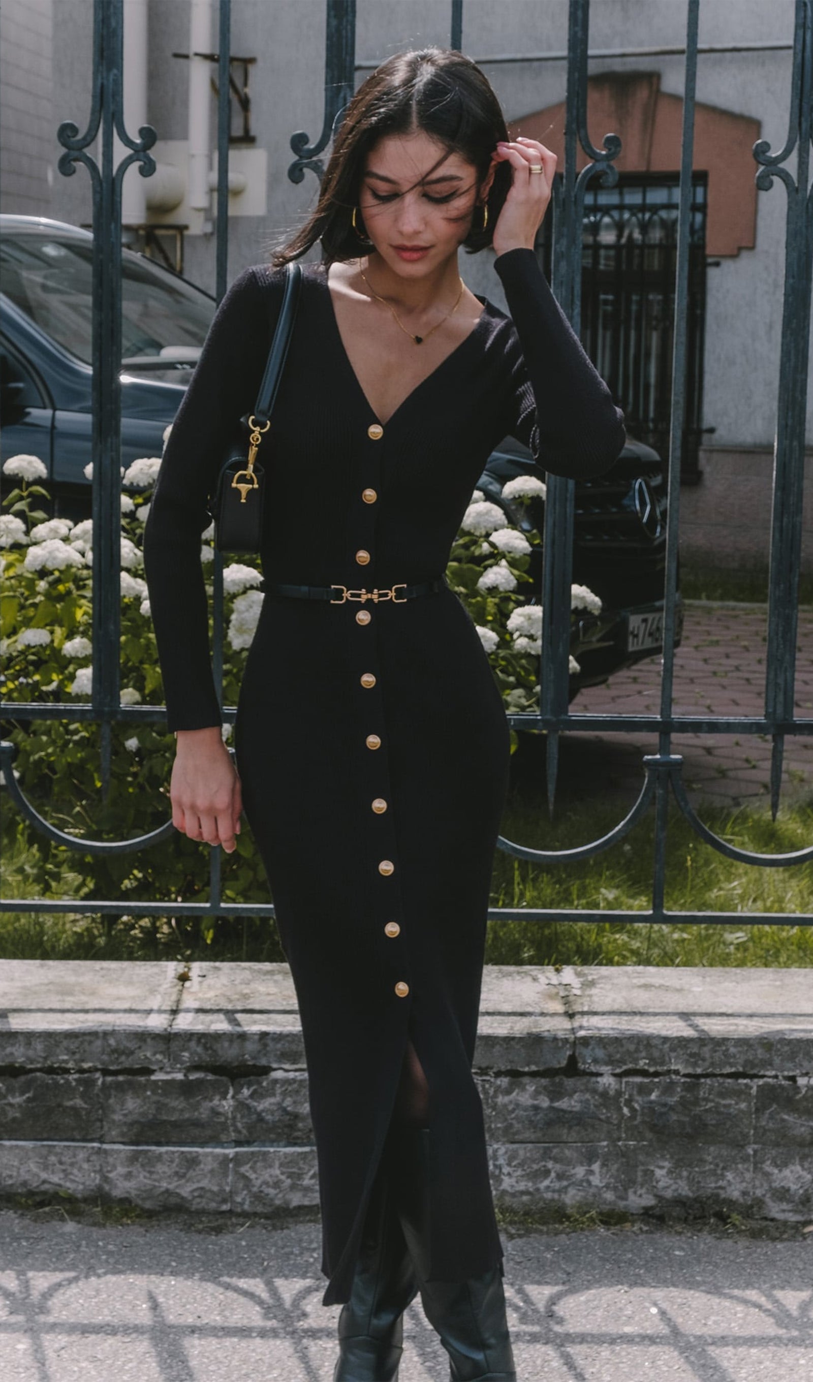 Orme Knit Midi Dress by SIENA