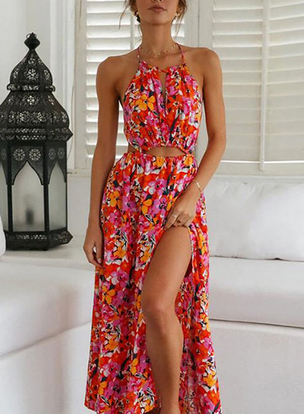 Floral Midi Dress by SIENA
