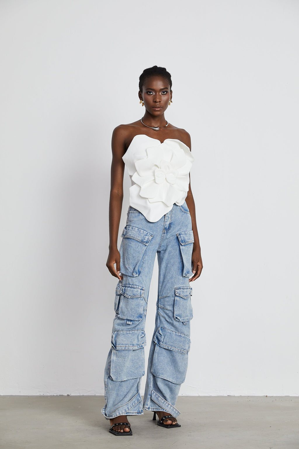 Penelope Floral Crop Top by SIENA - image 4