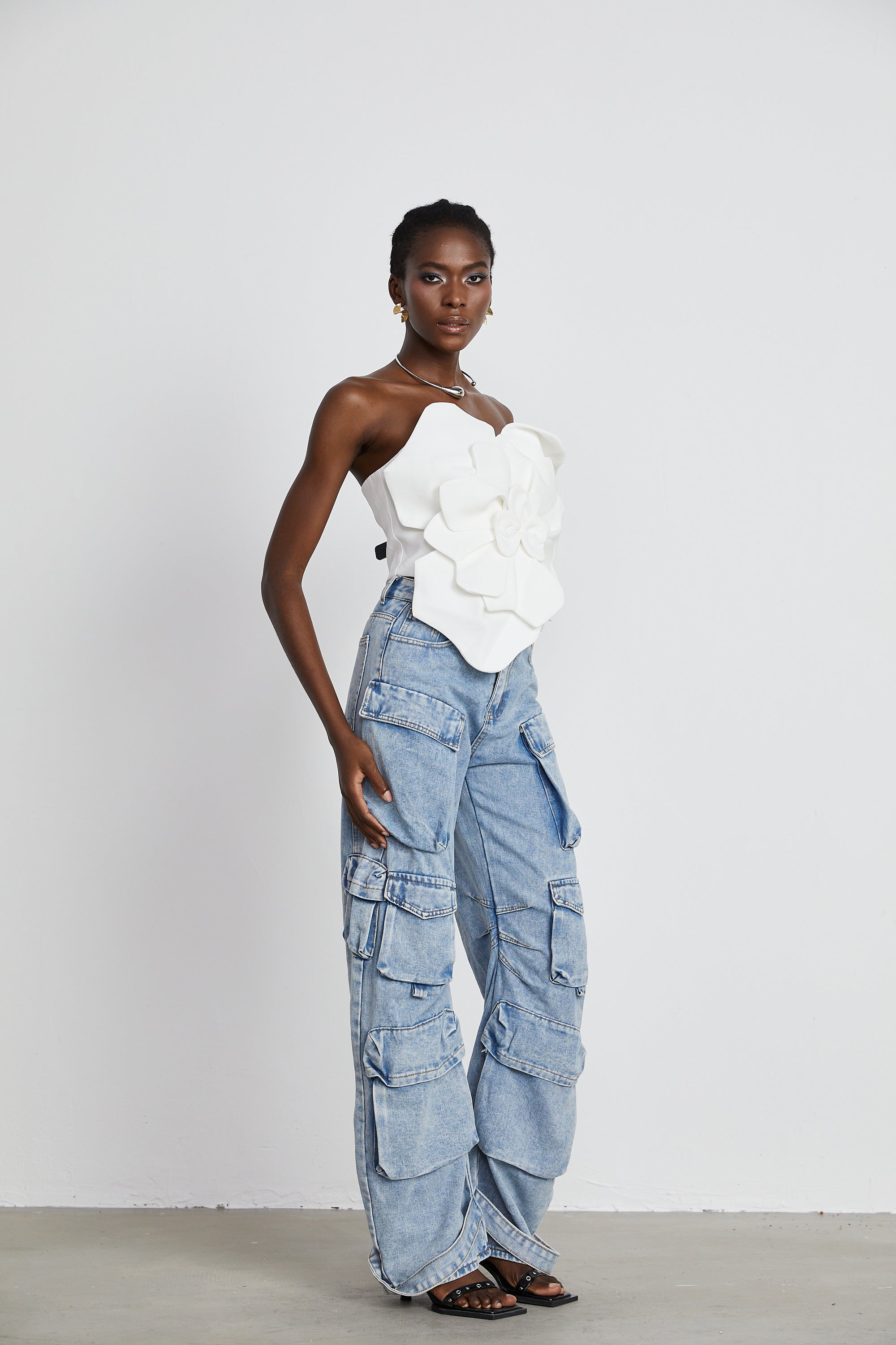 Penelope Floral Crop Top by SIENA - image 6