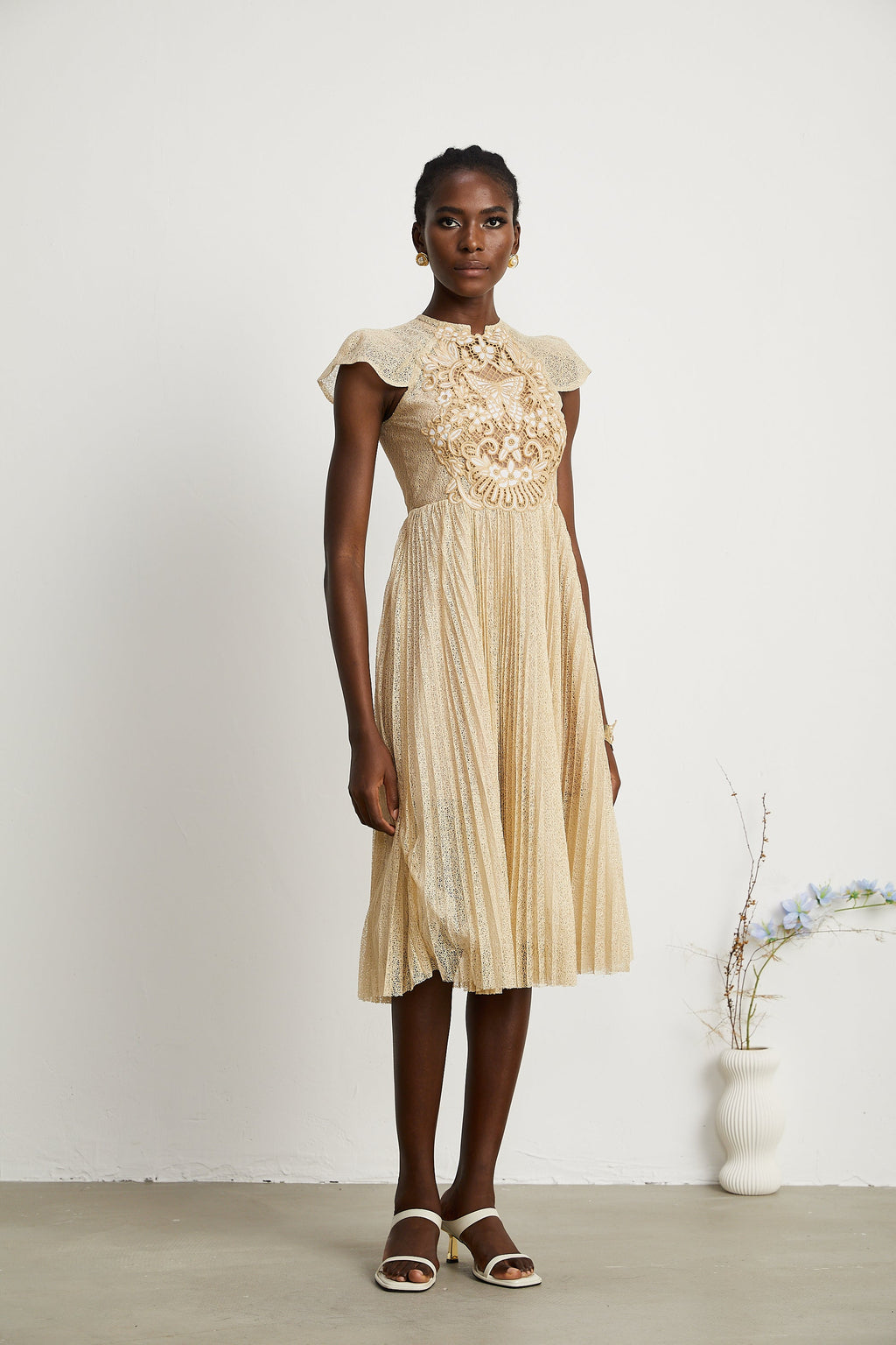 Nerissa Pleated Midi Dress by SIENA - image 5