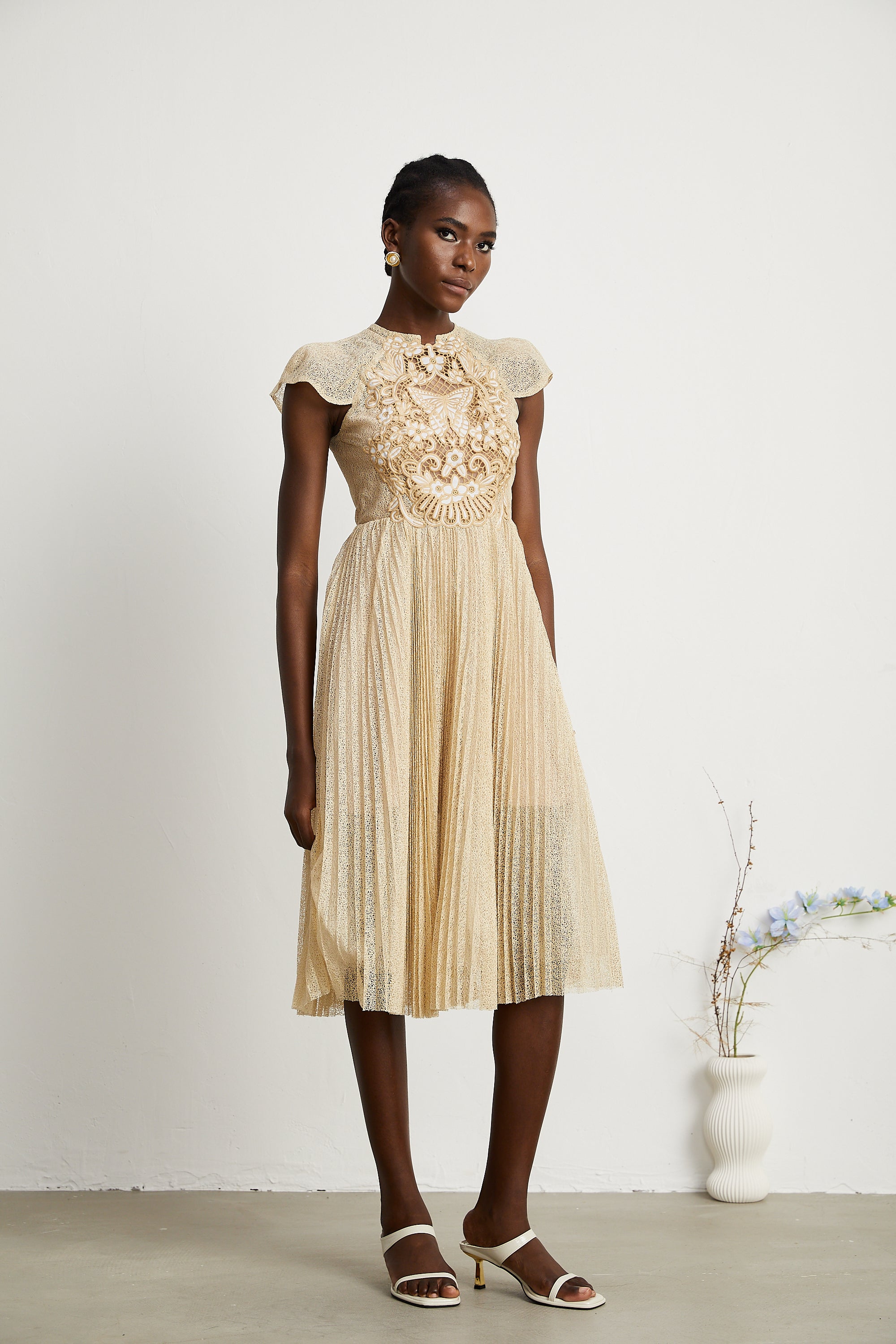 Nerissa Pleated Midi Dress by SIENA - image 6
