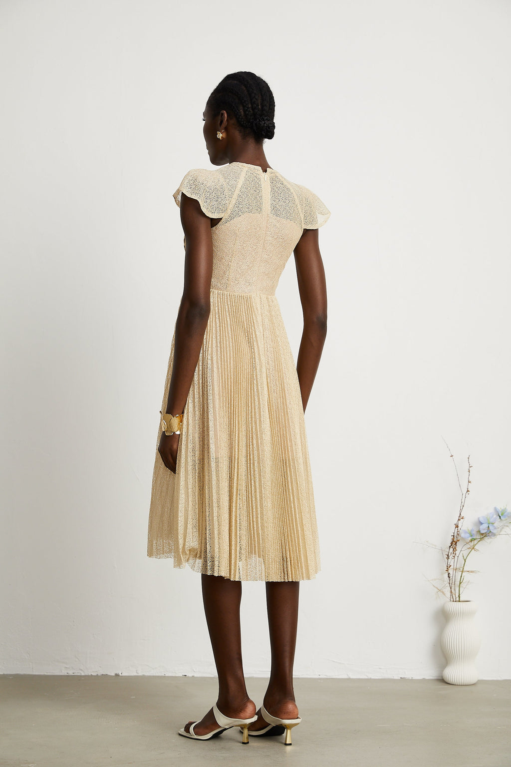 Nerissa Pleated Midi Dress by SIENA - image 4