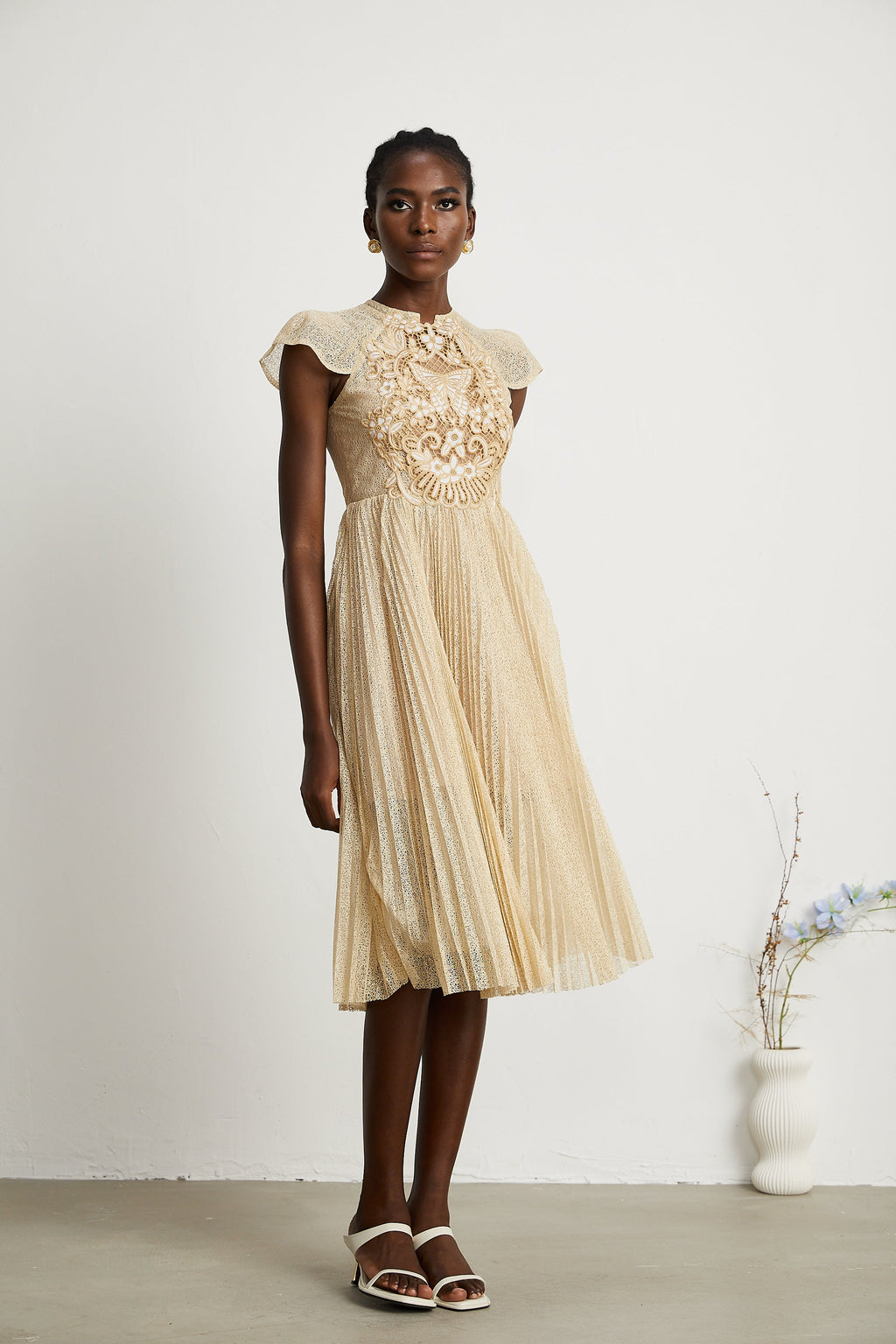 Nerissa Pleated Midi Dress by SIENA - image 8