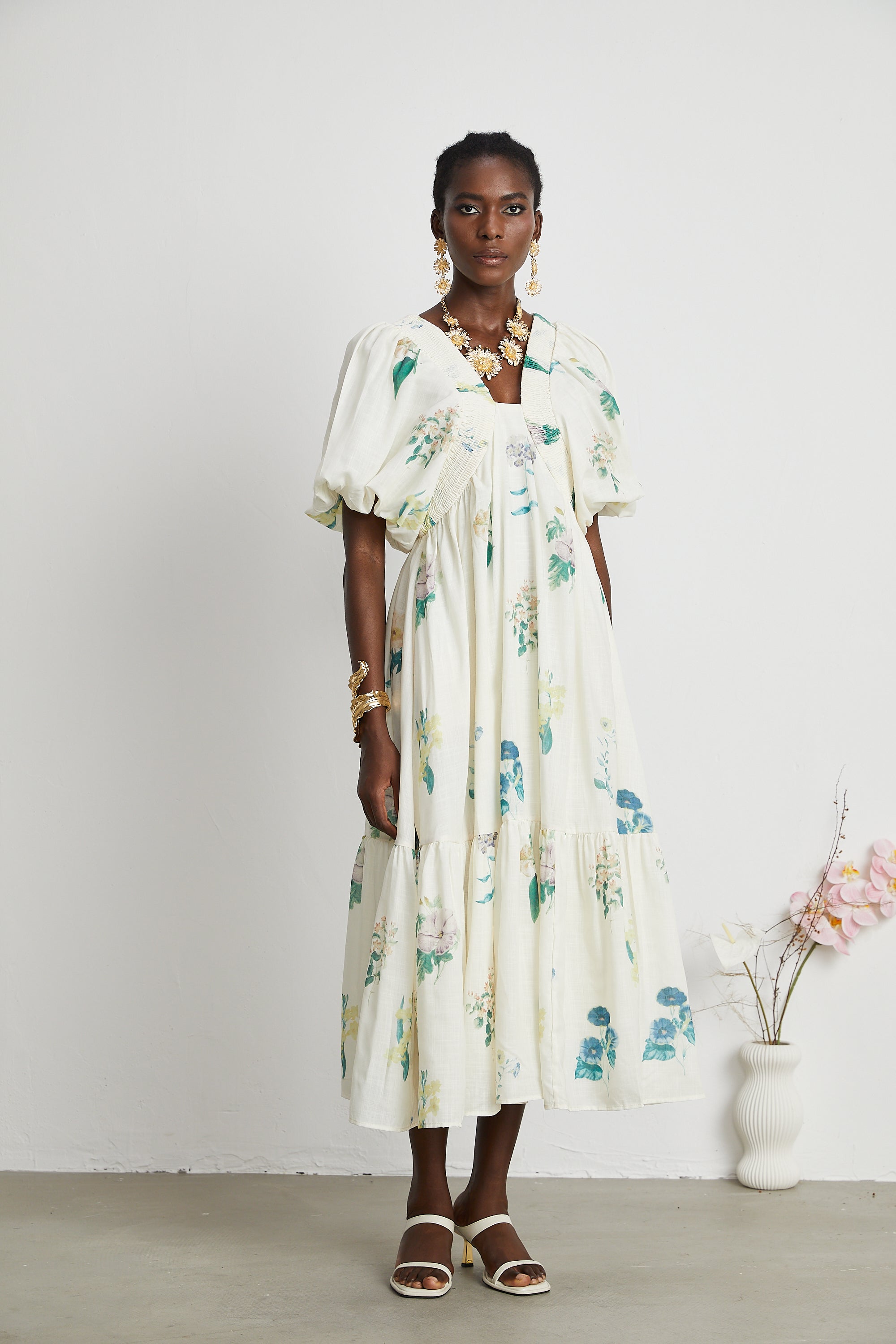 Cyrielle Floral Midi Dress by SIENA - image 5
