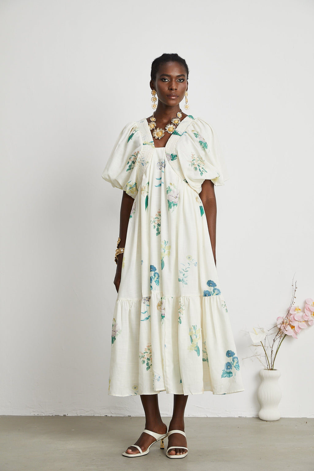 Cyrielle Floral Midi Dress by SIENA - image 6