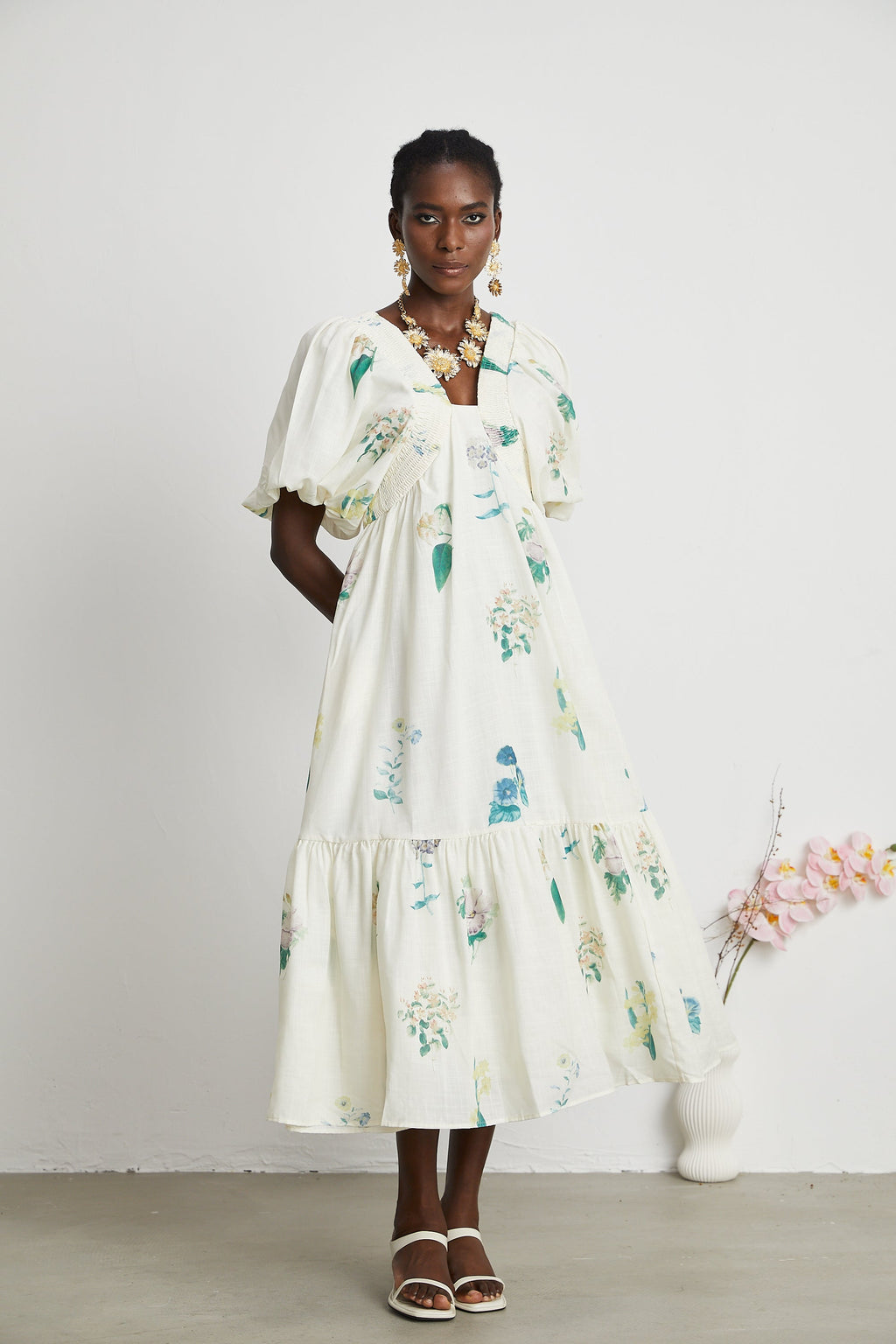 Cyrielle Floral Midi Dress by SIENA - image 8