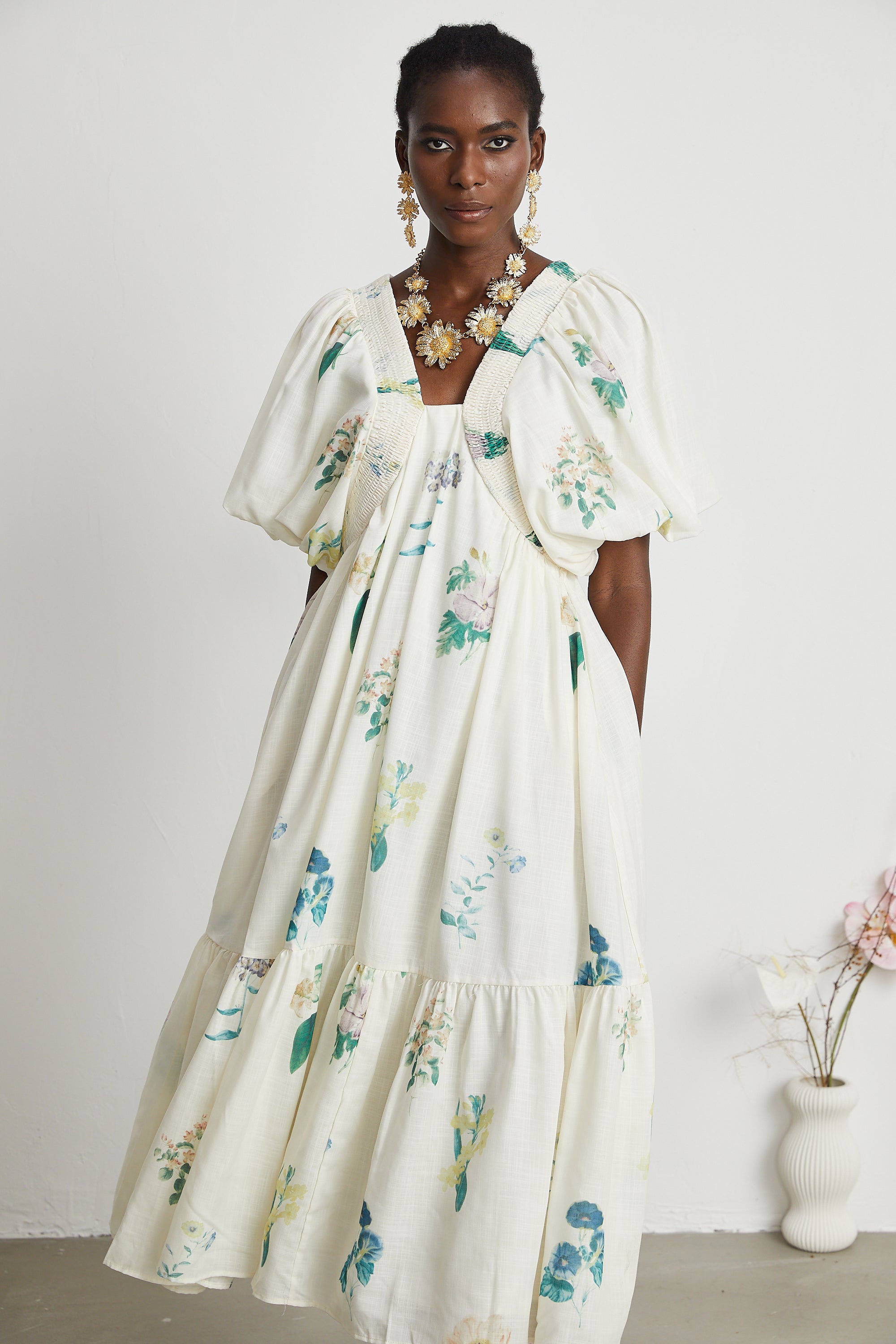 Cyrielle Floral Midi Dress by SIENA - image 9