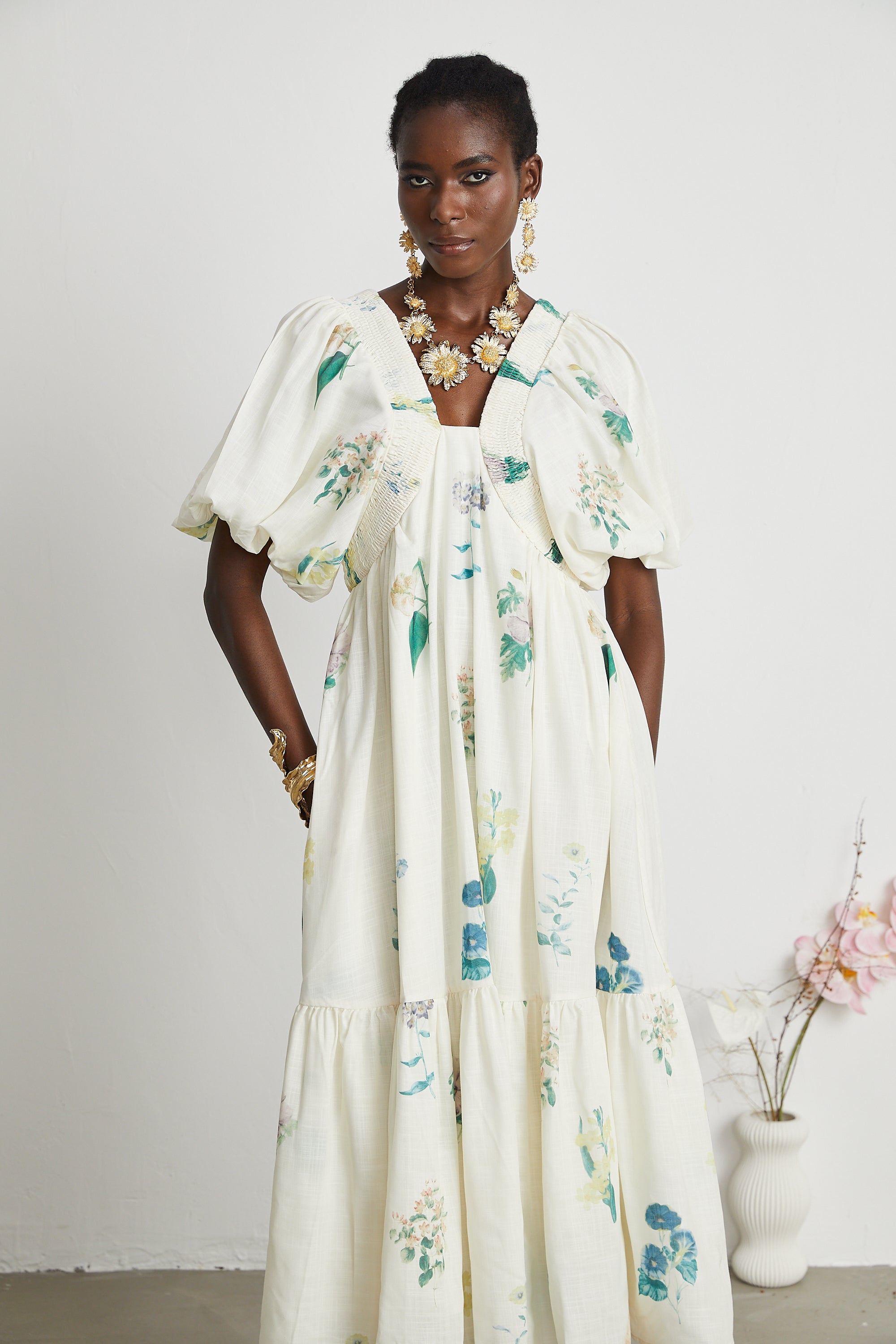 Cyrielle Floral Midi Dress by SIENA - image 10