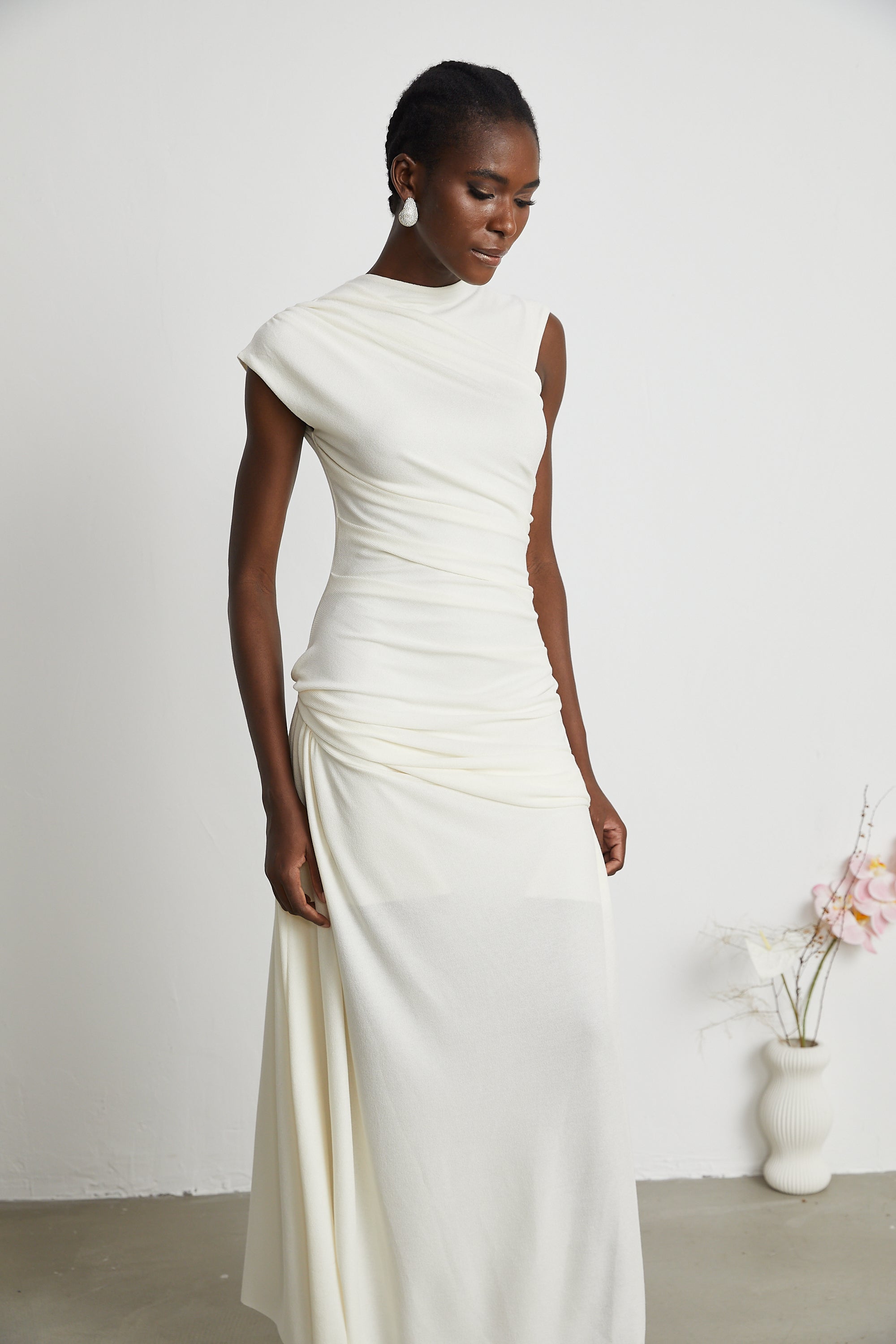 Lanetta Asymmetric Midi Dress by SIENA - image 8