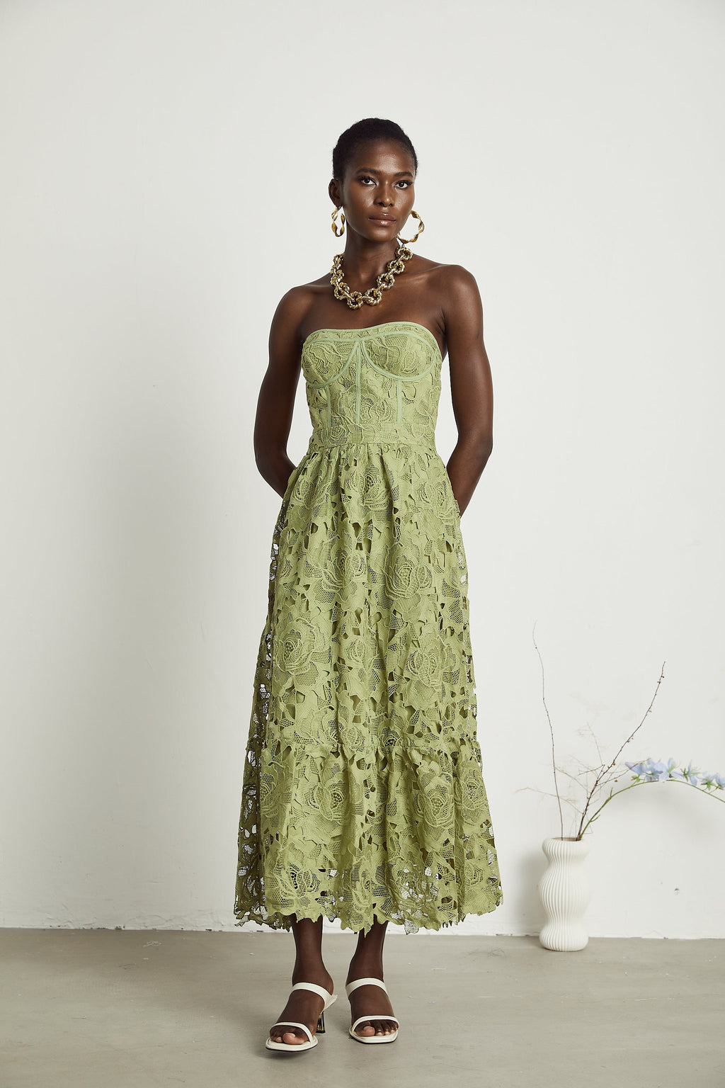 Ines Floral Lace Dress by SIENA - image 6