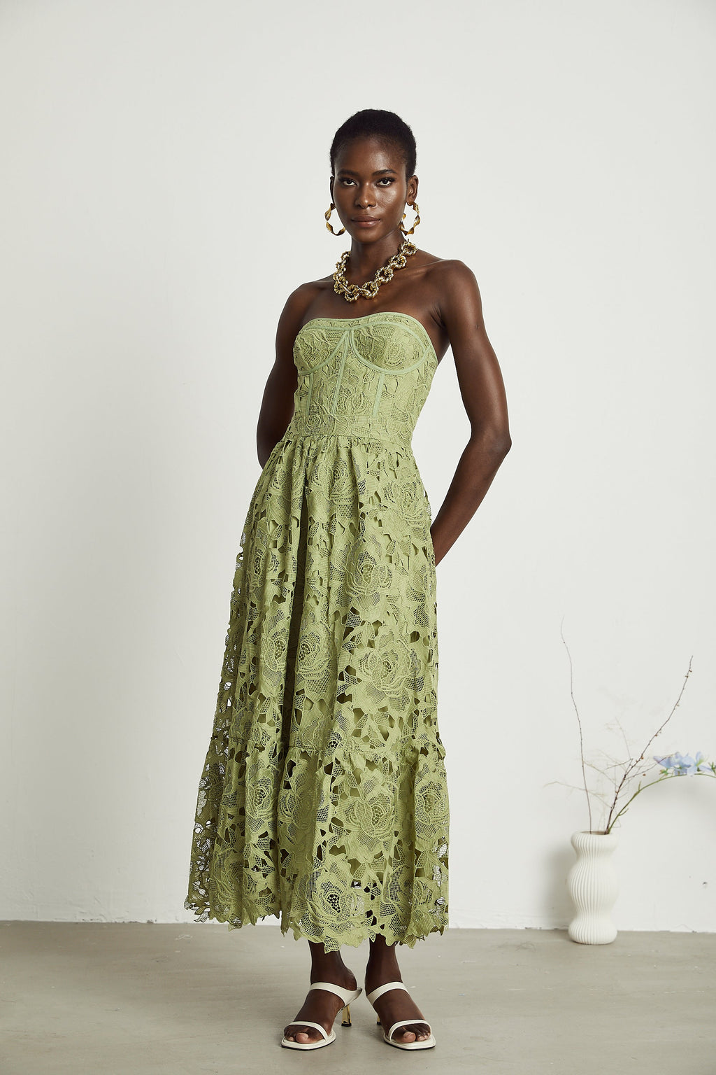 Ines Floral Lace Dress by SIENA - image 7