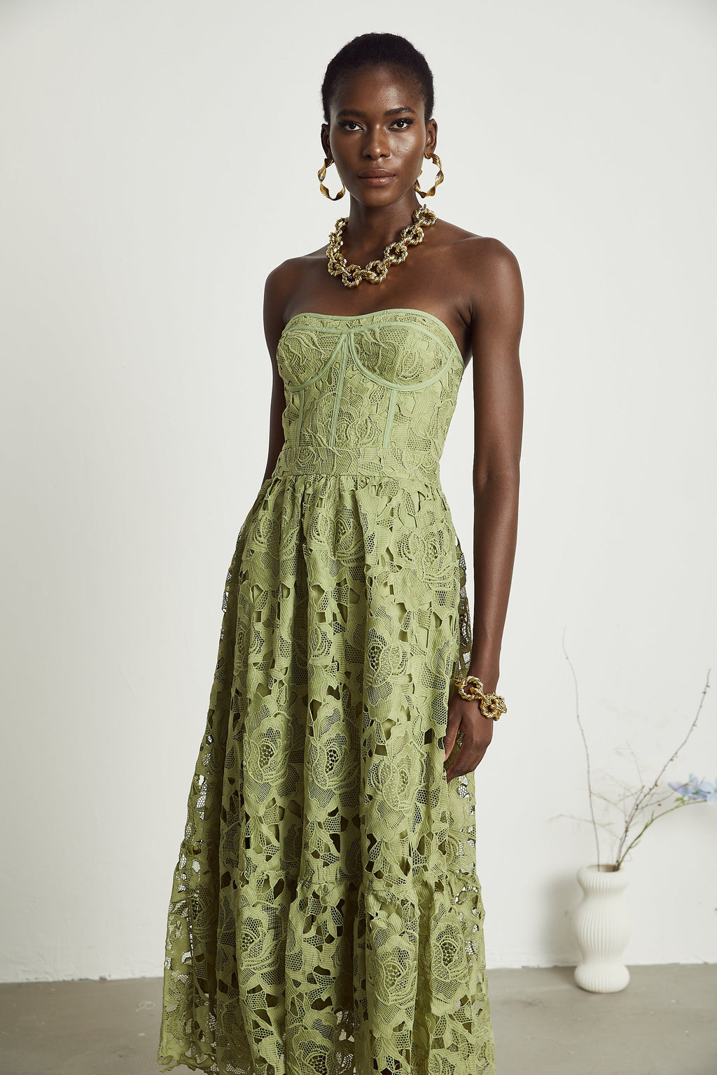 Ines Floral Lace Dress by SIENA