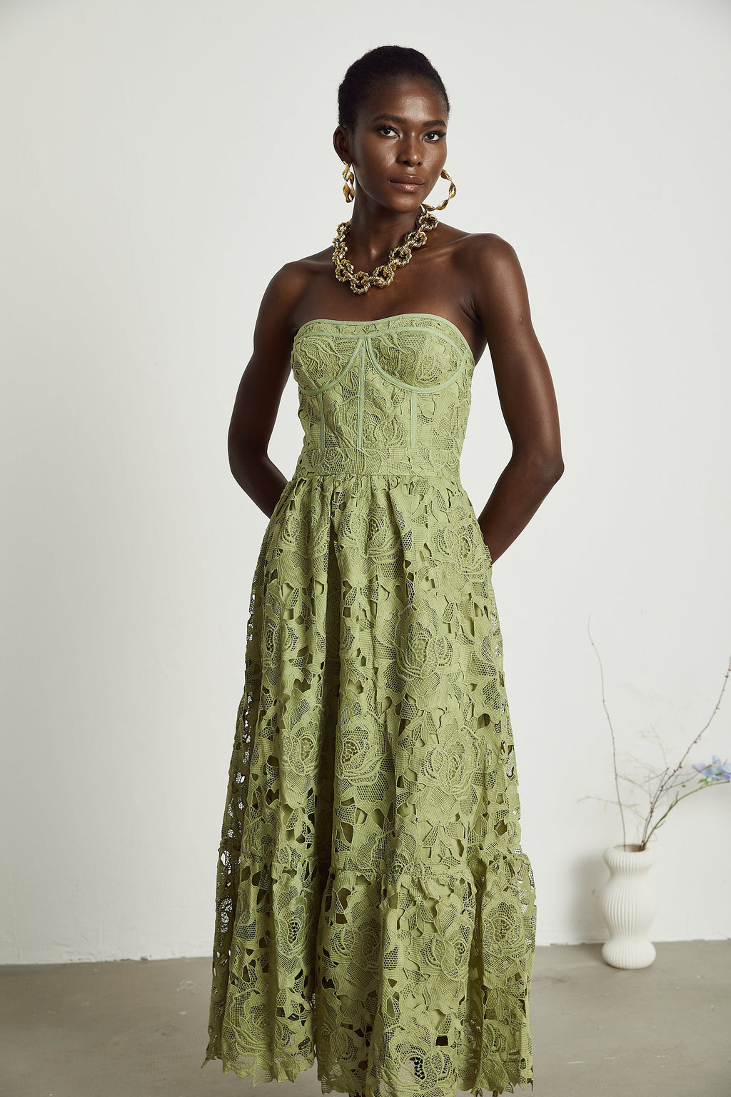 Ines Floral Lace Dress by SIENA - image 10