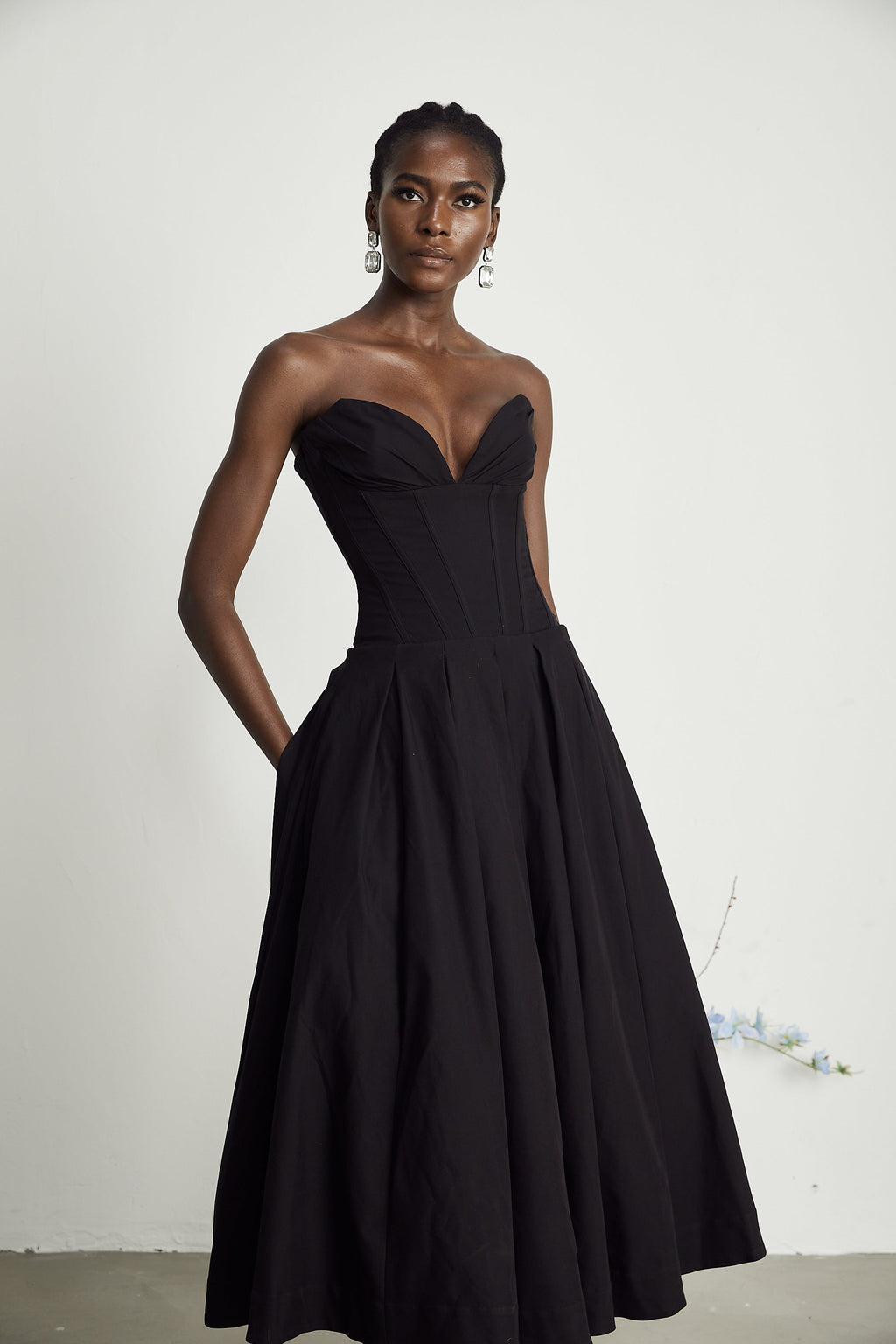 Katherine Corset Midi Dress by SIENA