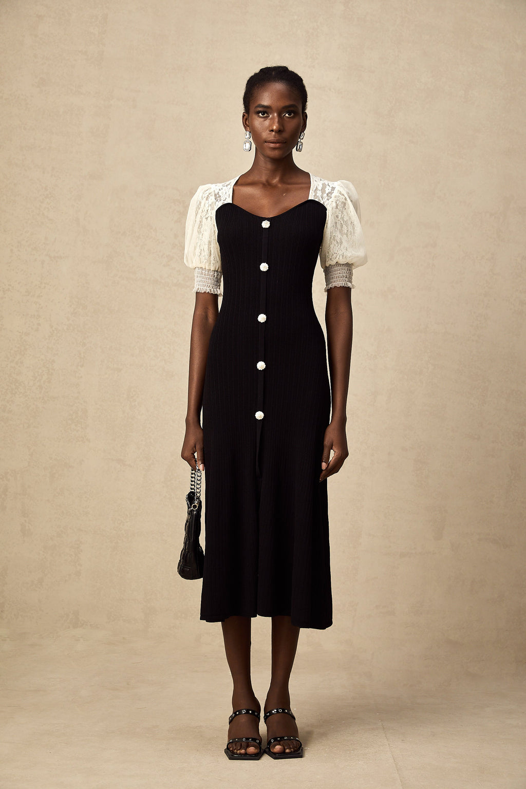 Noa Knit Lace Dress by SIENA - image 3