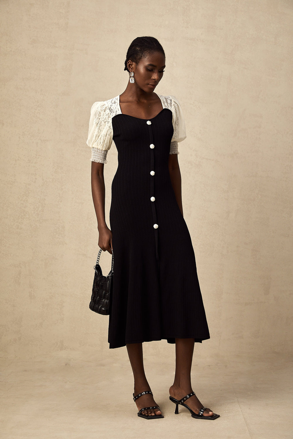 Noa Knit Lace Dress by SIENA - image 4