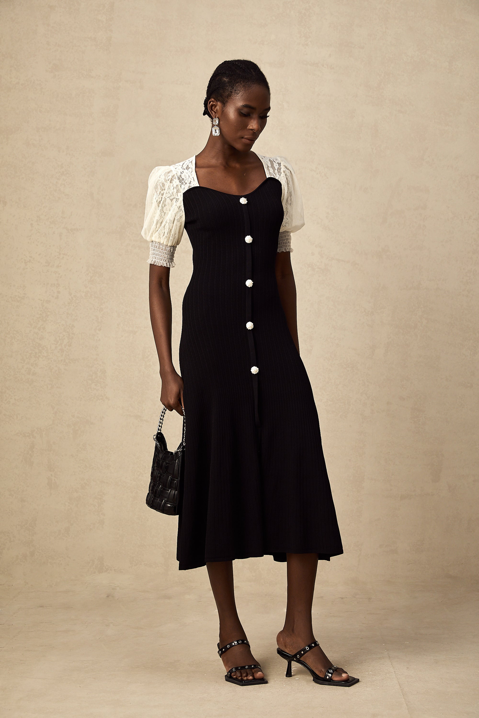 Noa Knit Lace Dress by SIENA - image 4