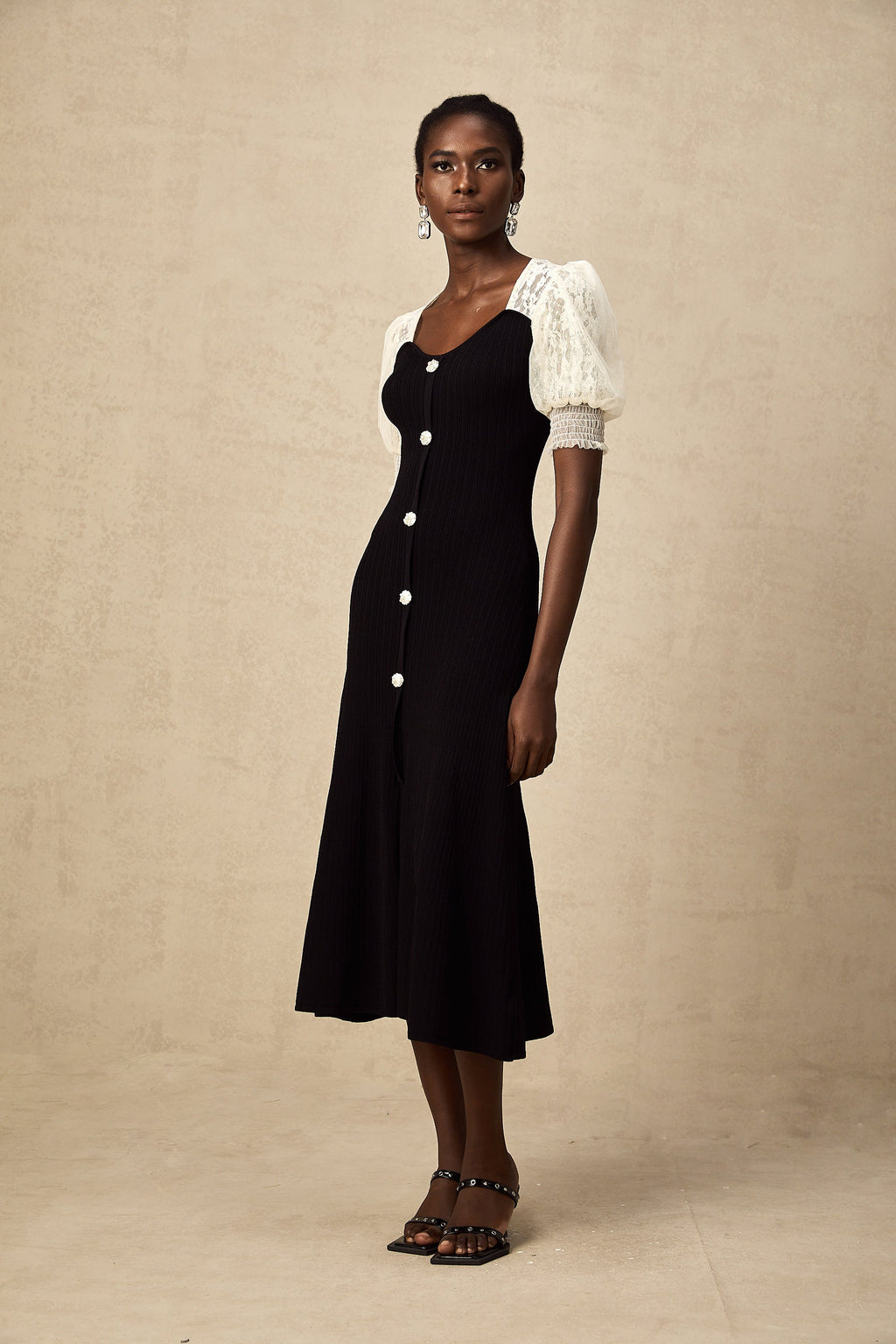 Noa Knit Lace Dress by SIENA - image 5