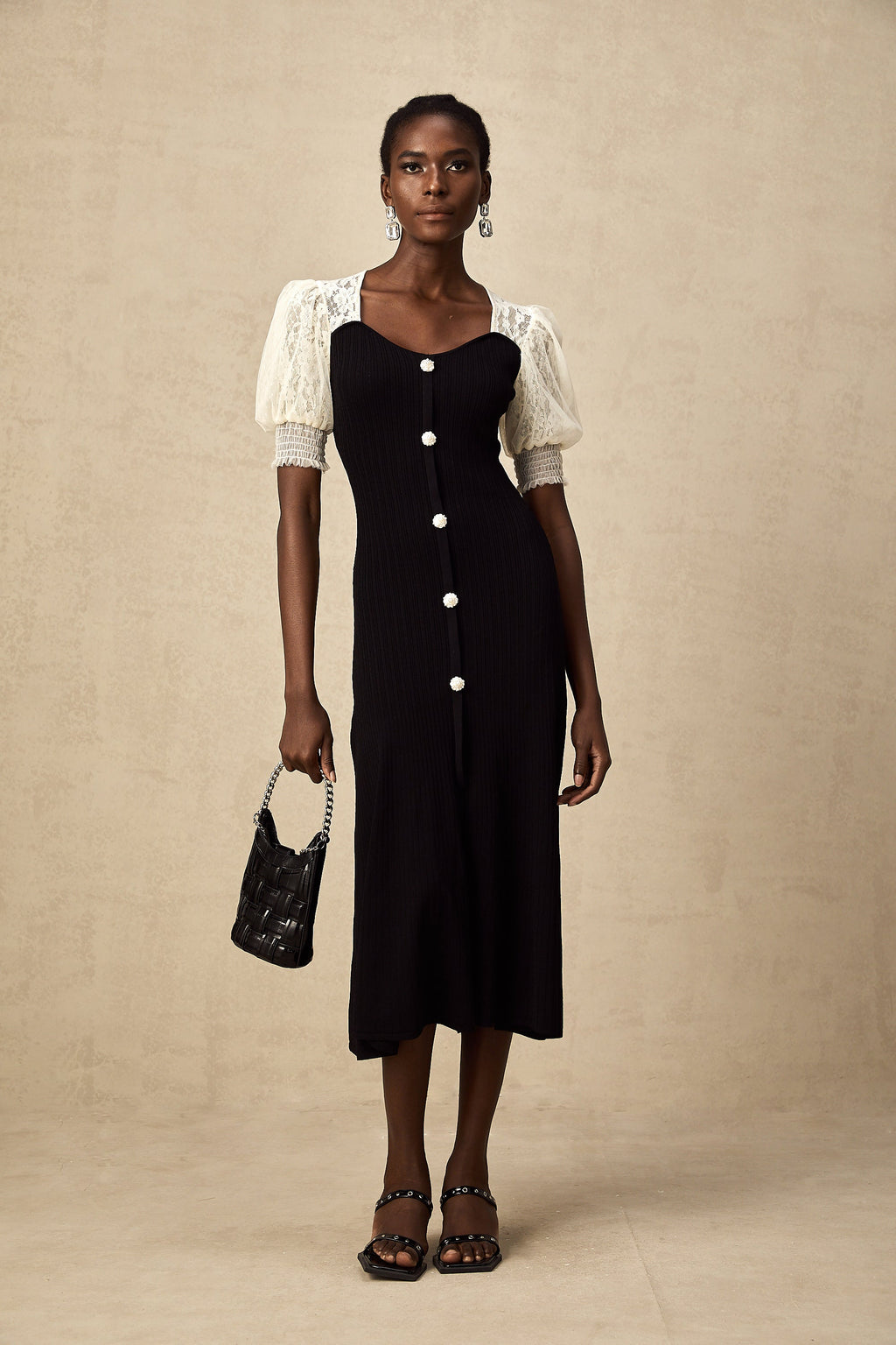 Noa Knit Lace Dress by SIENA - image 6