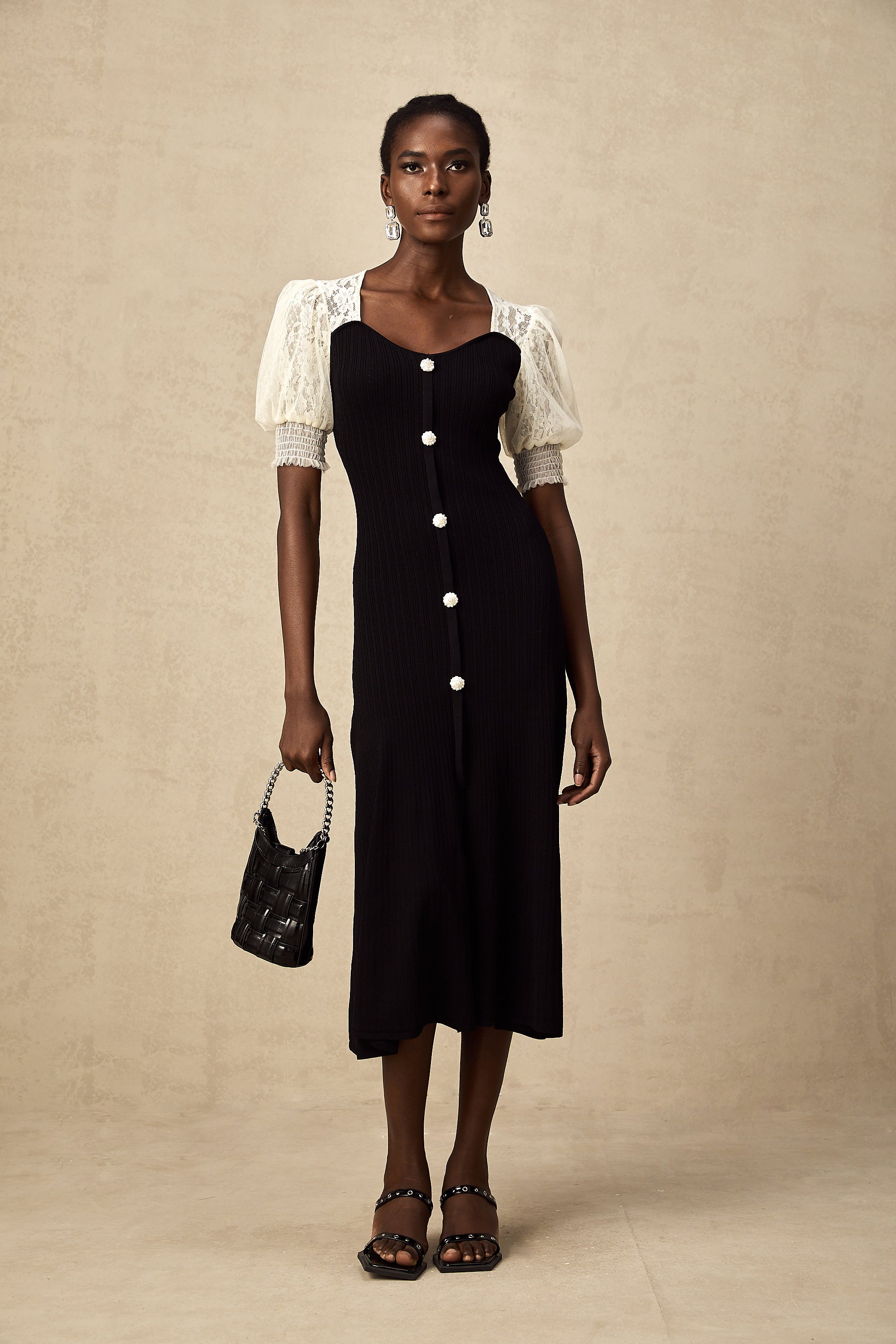 Noa Knit Lace Dress by SIENA - image 6