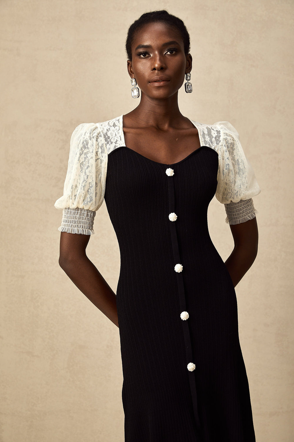 Noa Knit Lace Dress by SIENA - image 10