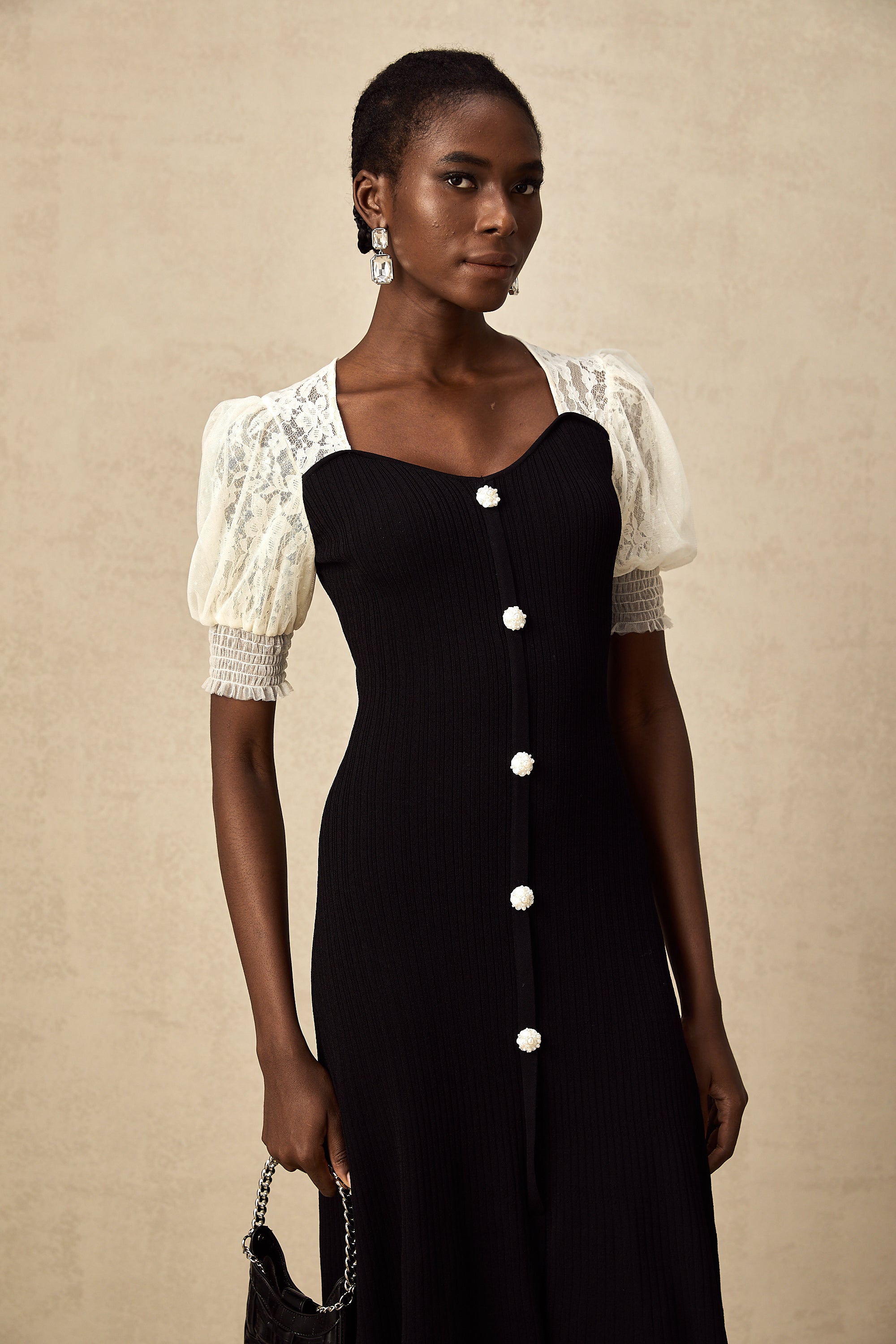 Noa Knit Lace Dress by SIENA - image 11
