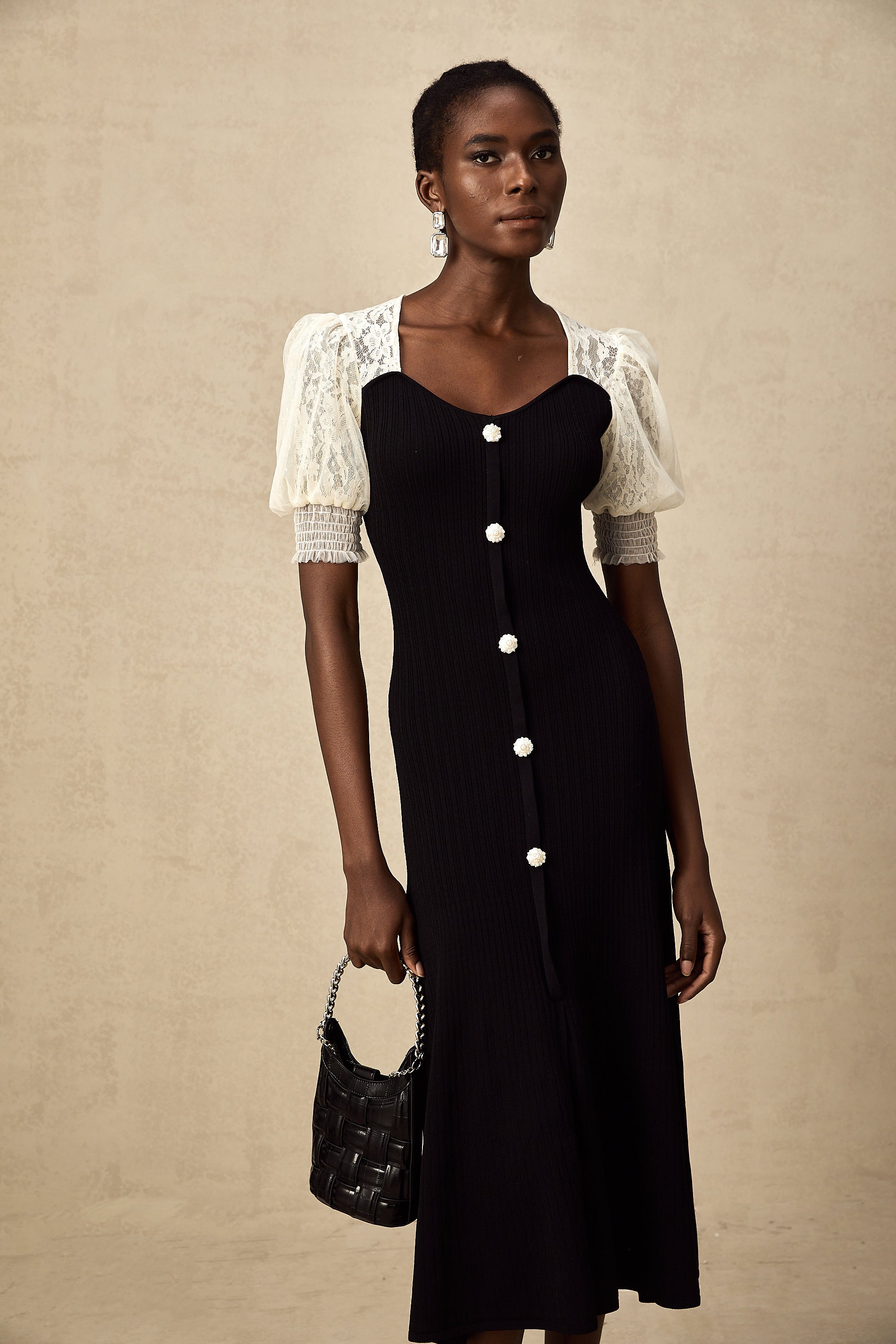 Noa Knit Lace Dress by SIENA - image 12