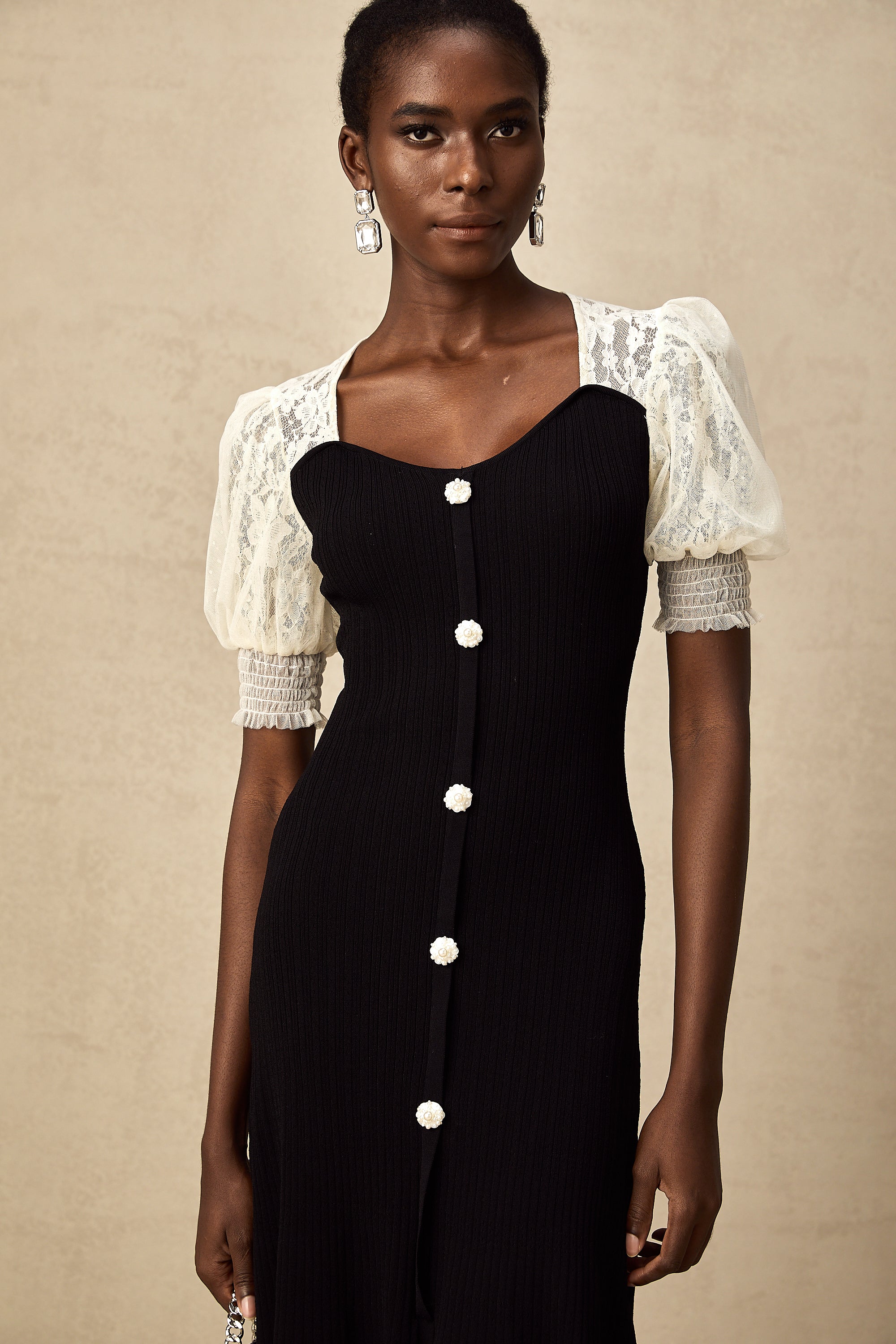 Noa Knit Lace Dress by SIENA - image 13