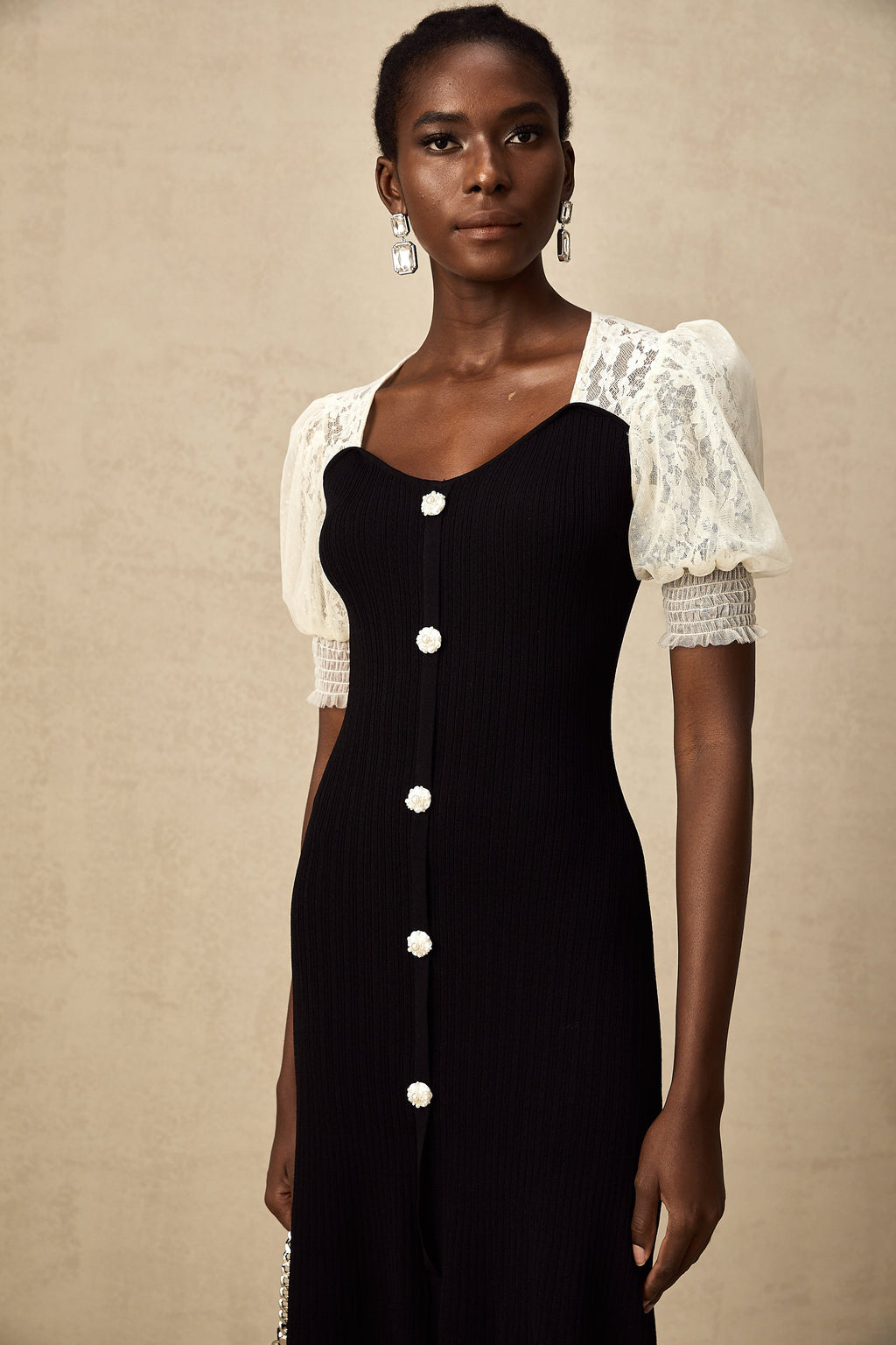 Noa Knit Lace Dress by SIENA - image 16