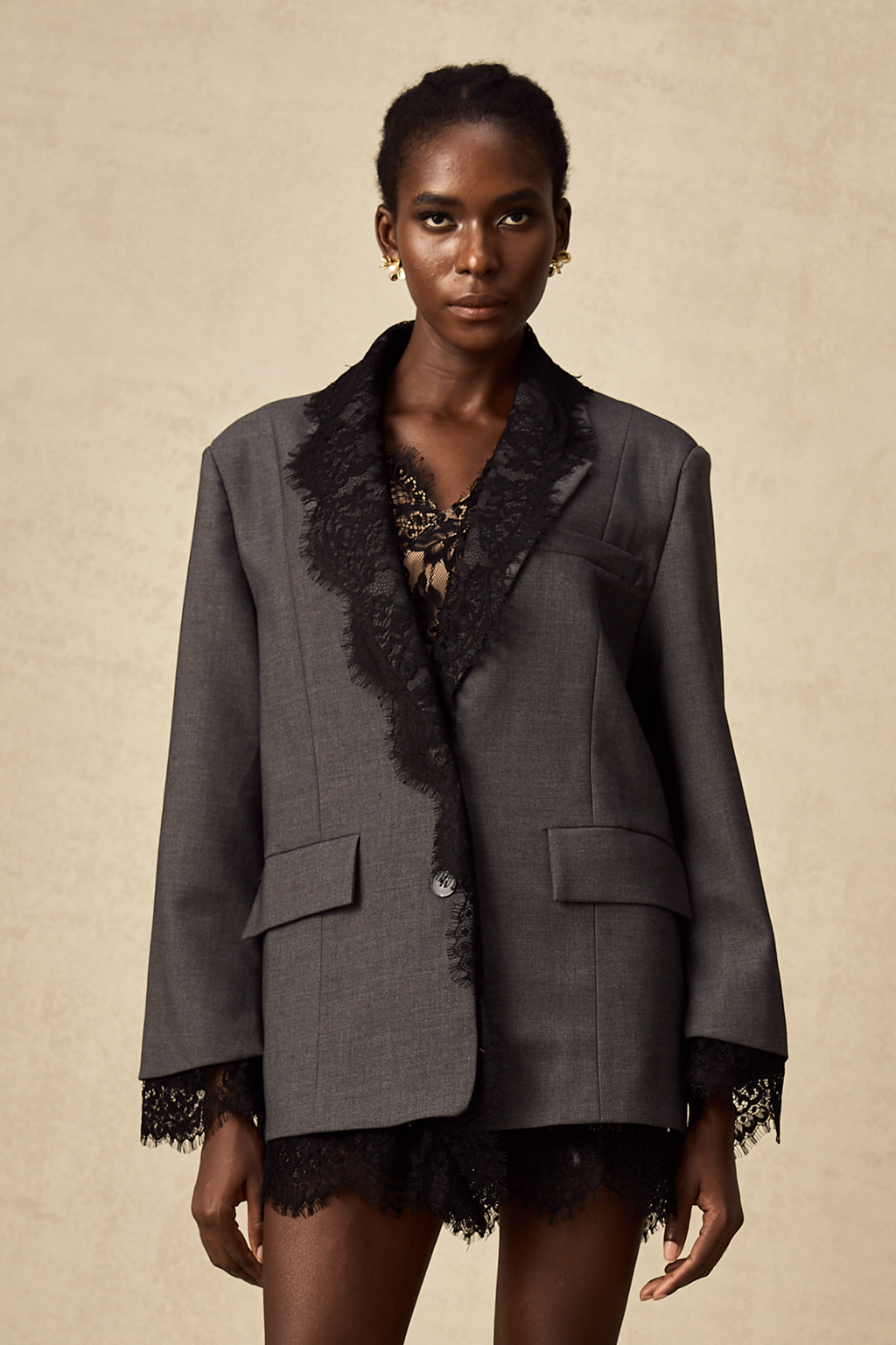 Dianthe Lace Blazer by SIENA