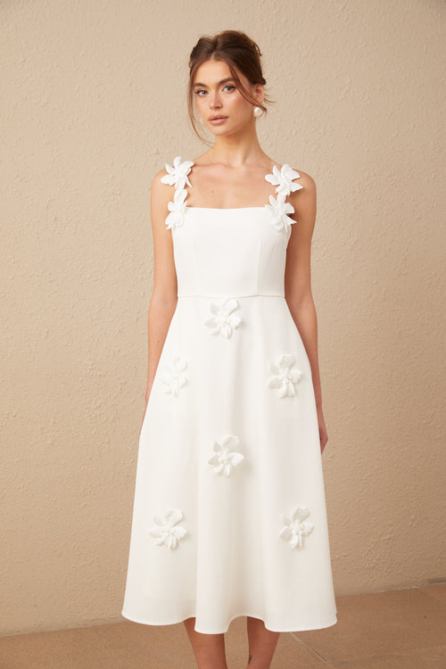Ariane Floral Midi Dress by SIENA