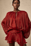 Eugenie Pleated Mini Dress by SIENA - image 14